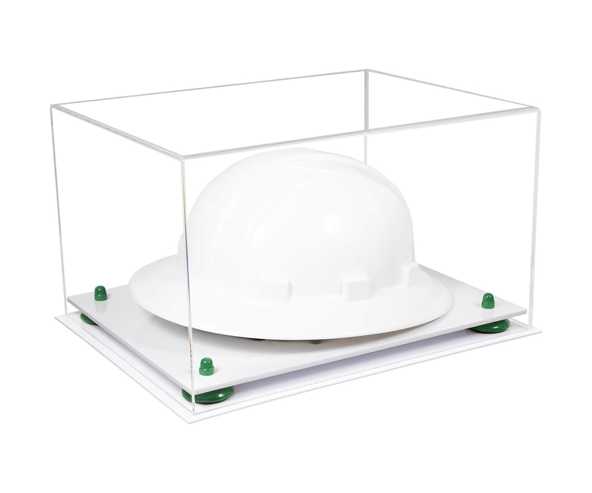 Clear Acrylic Large Helmet - Large Safety Helmet Display Case - Clear (A082/V13)