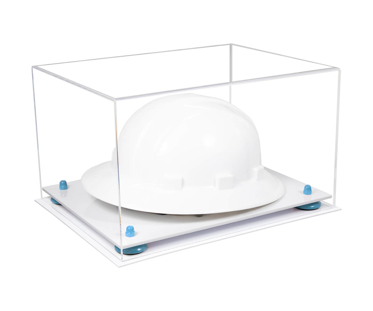 Clear Acrylic Large Helmet - Large Safety Helmet Display Case - Clear (A082/V13)