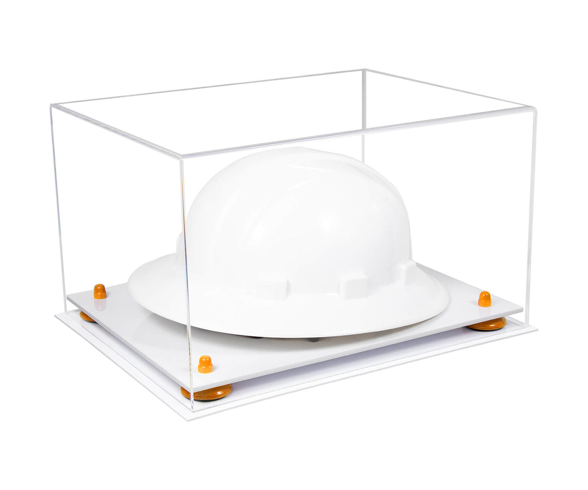 Clear Acrylic Large Helmet - Large Safety Helmet Display Case - Clear (A082/V13)