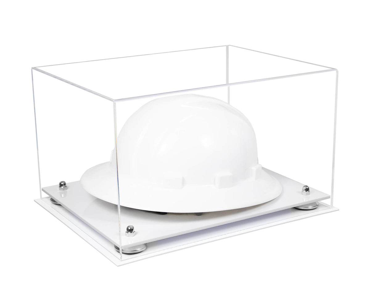 Clear Acrylic Large Helmet - Large Safety Helmet Display Case - Clear (A082/V13)