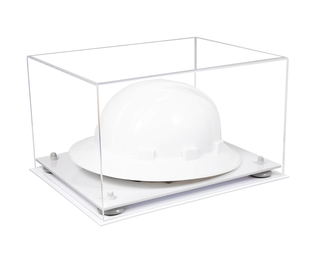 Clear Acrylic Large Helmet - Large Safety Helmet Display Case - Clear (A082/V13)