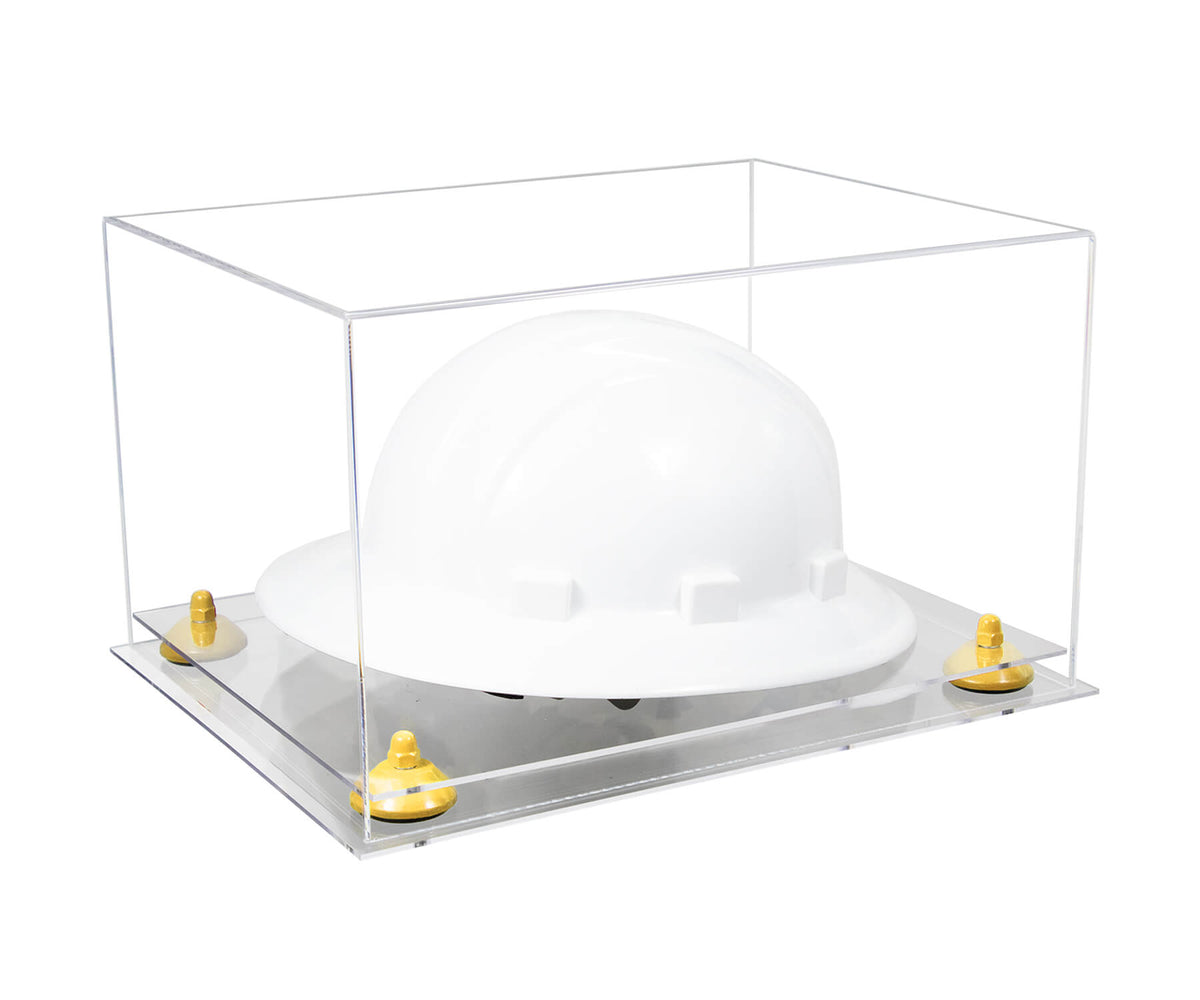 Clear Acrylic Large Helmet - Large Safety Helmet Display Case - Clear (A082/V13)