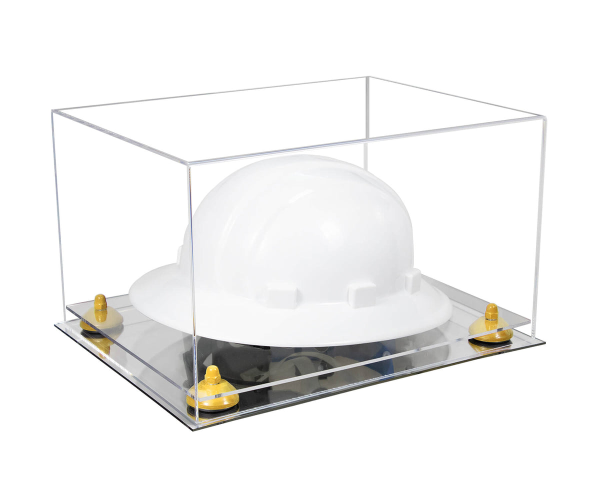 Clear Acrylic Large Helmet - Large Safety Helmet Display Case - Clear (A082/V13)