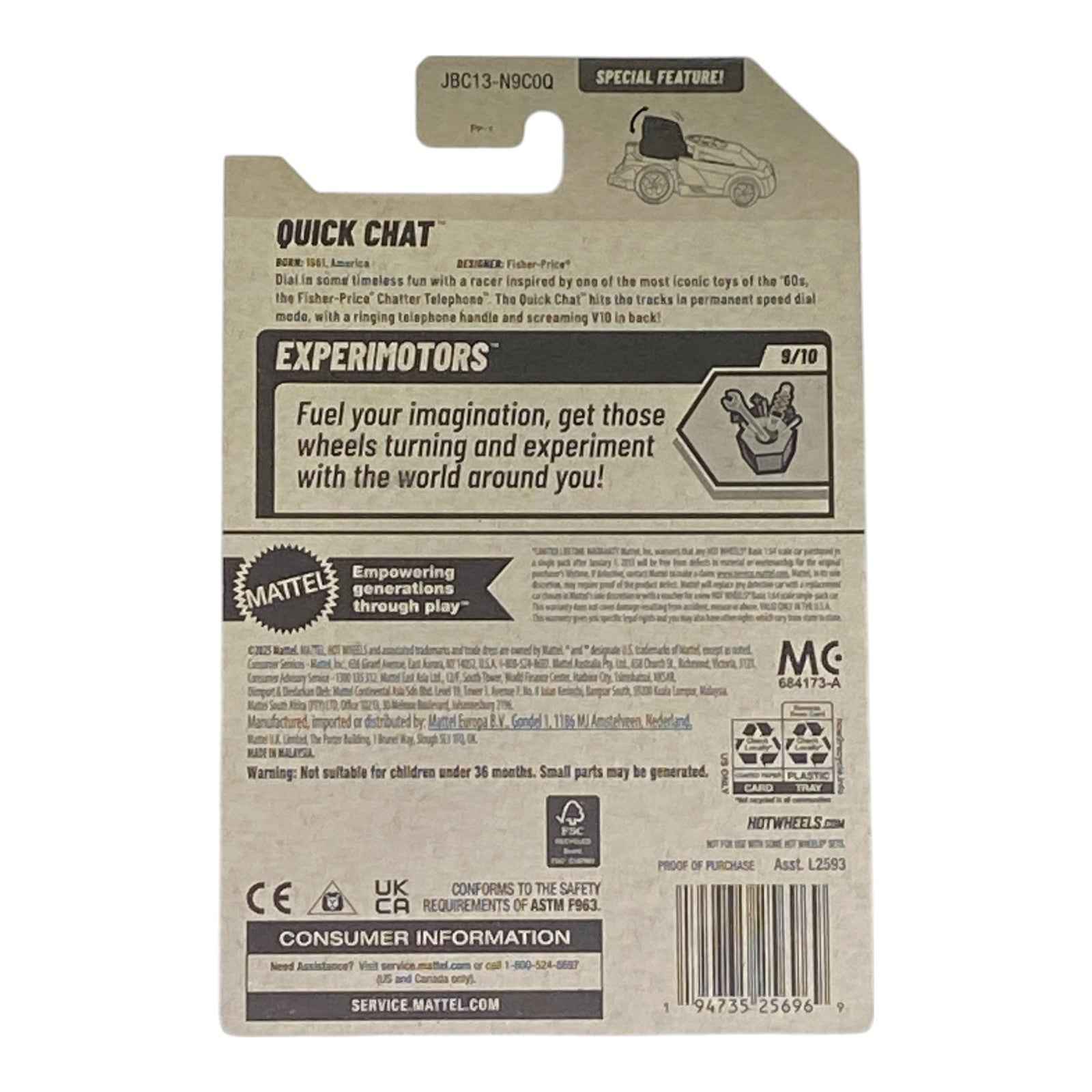 Hot Wheels Quick Chat - Experimotors Series 9/10