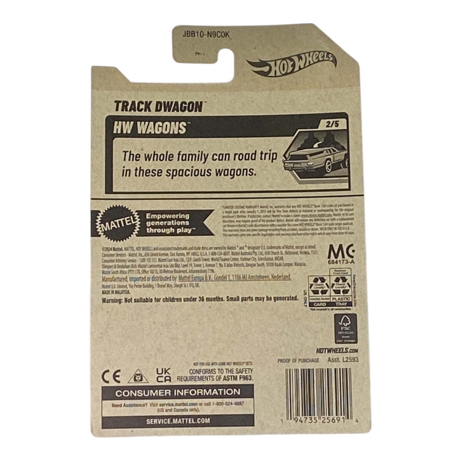 Hot Wheels Track Dwagon - HW Wagons Series 2/5