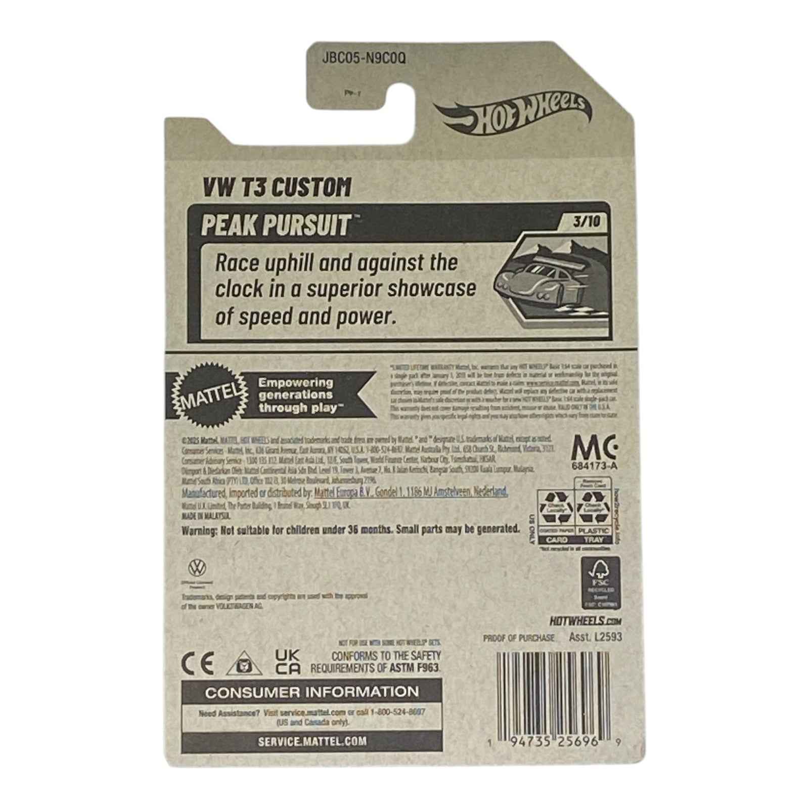 Hot Wheels VW T3 Custom - Peak Pursuit Series 3/10