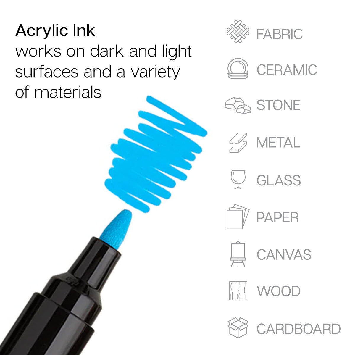 Acrylic Paint Markers 12 Pastel Colors