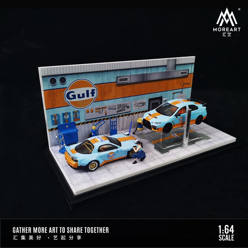 MoreArt AutoMobile Repair Workshop GULF Style 1:64