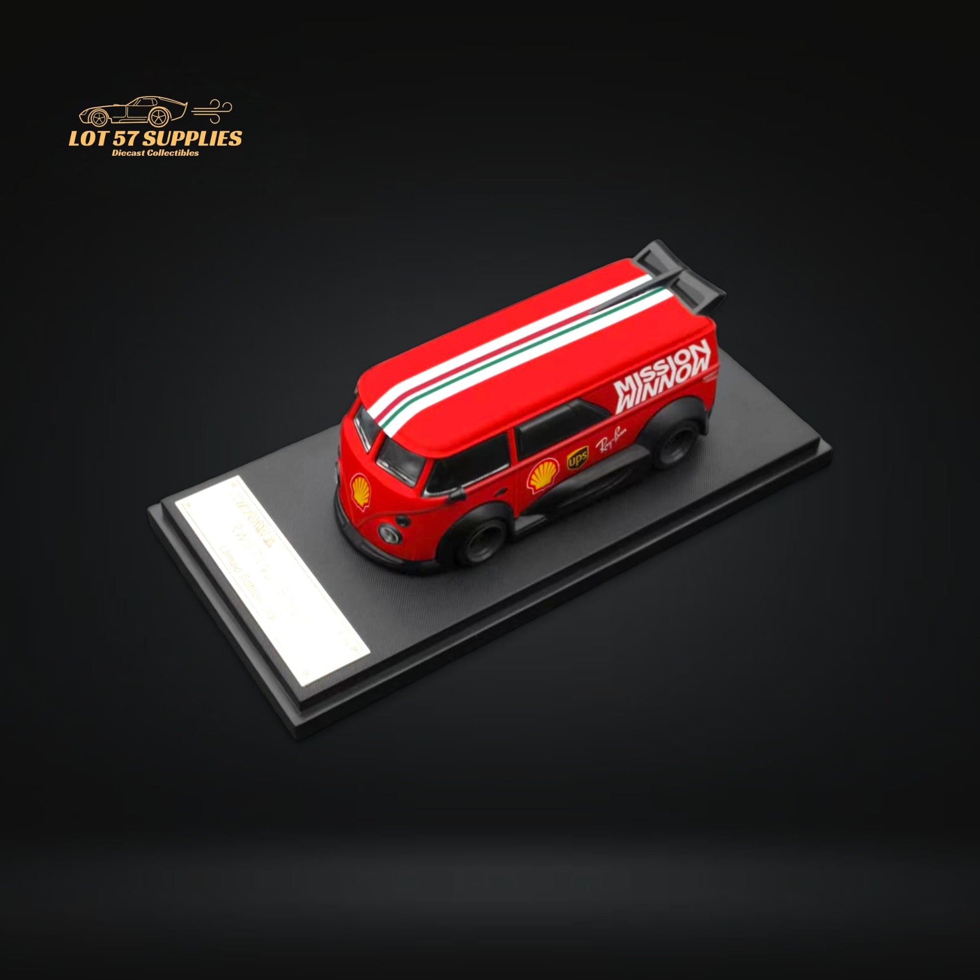 Mini Dream Volkswagen T1 RWB Van in Red WM Livery 1:64