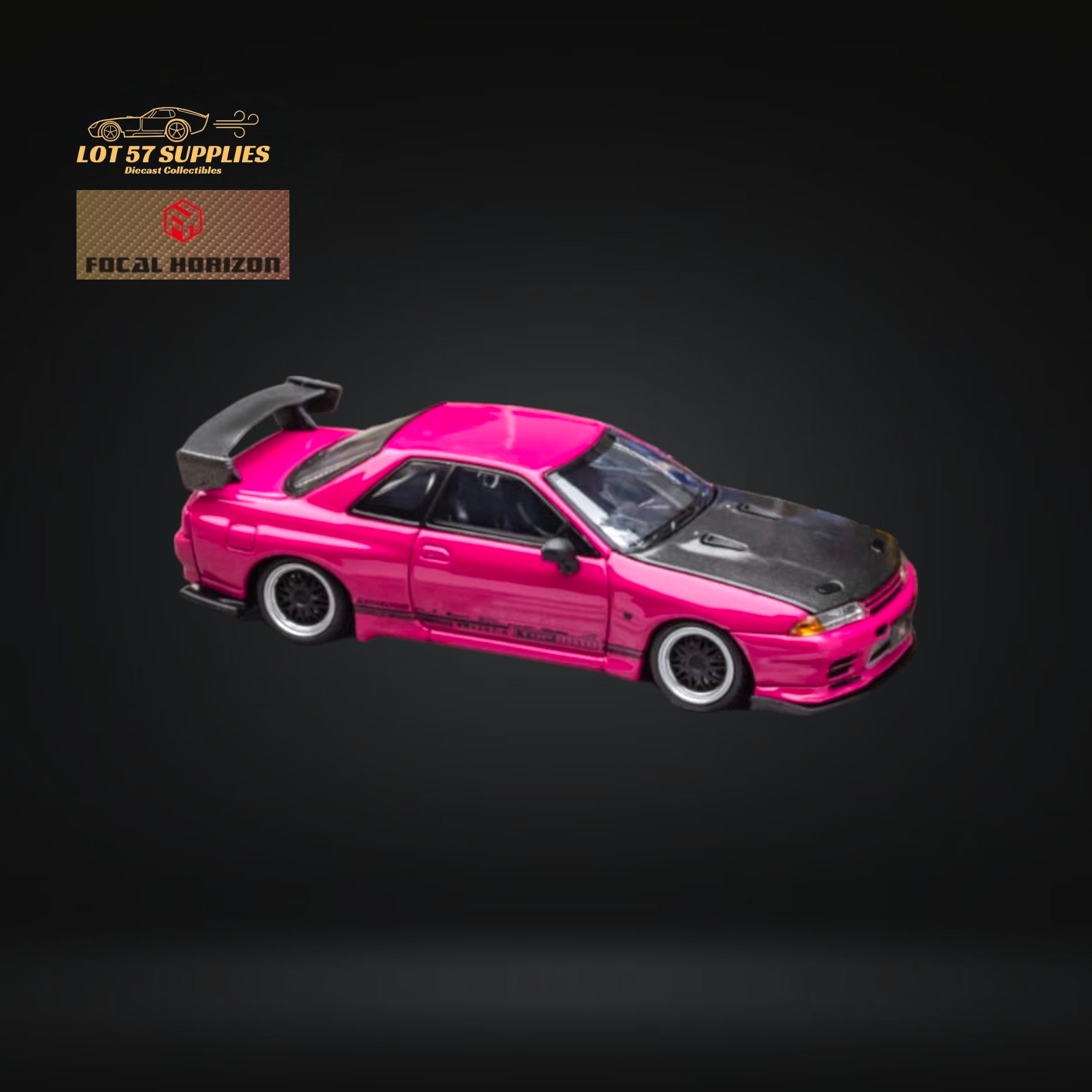 Focal Horizon Skyline GT-R R32 Top Secret Pink 1:64