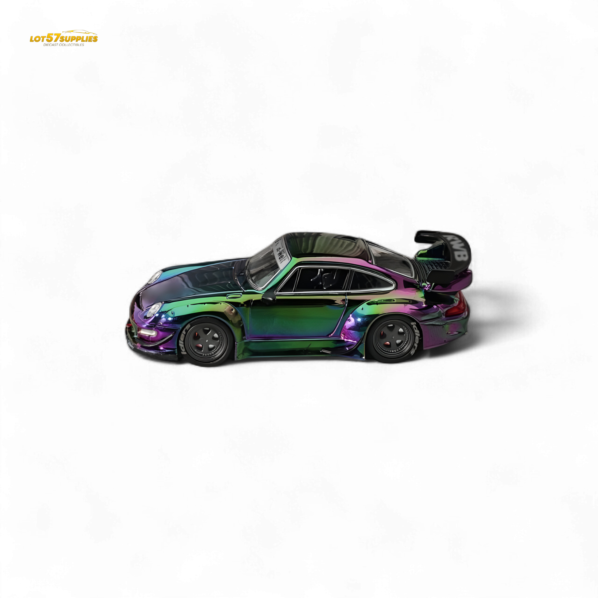 Star Model Porsche RWB 993 GT Wing Magic Purple-Green 1:64