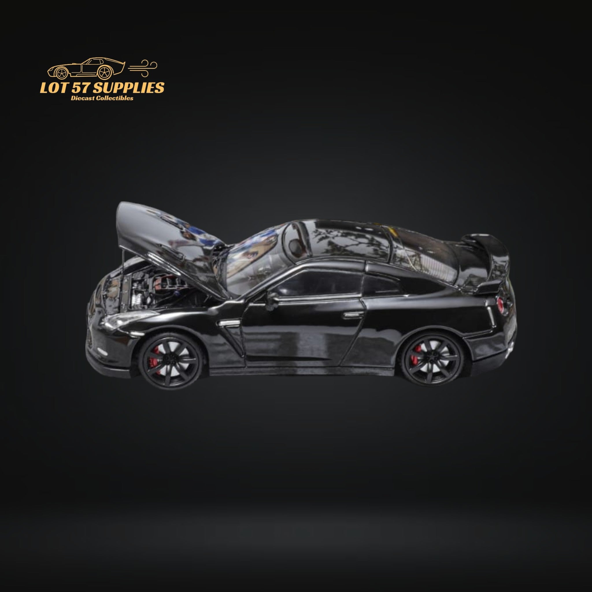 Focal Horizon Skyline GT-R R35 Black With Openable Hood 1:64