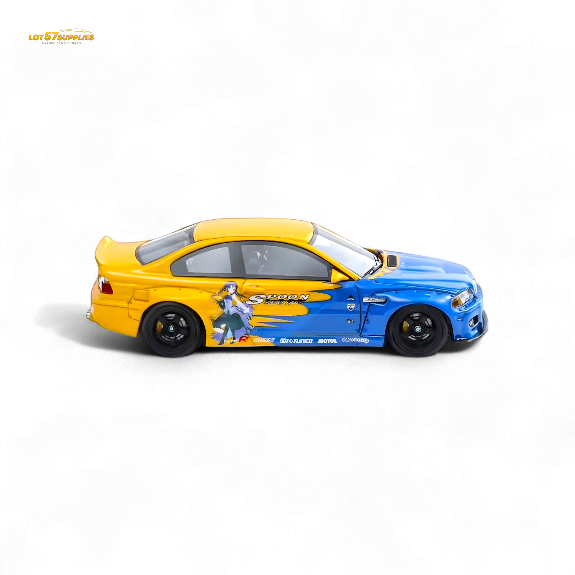 FLAME BMW M3 E46 Widebody Pandem in Spoon Sports Resin 1:64