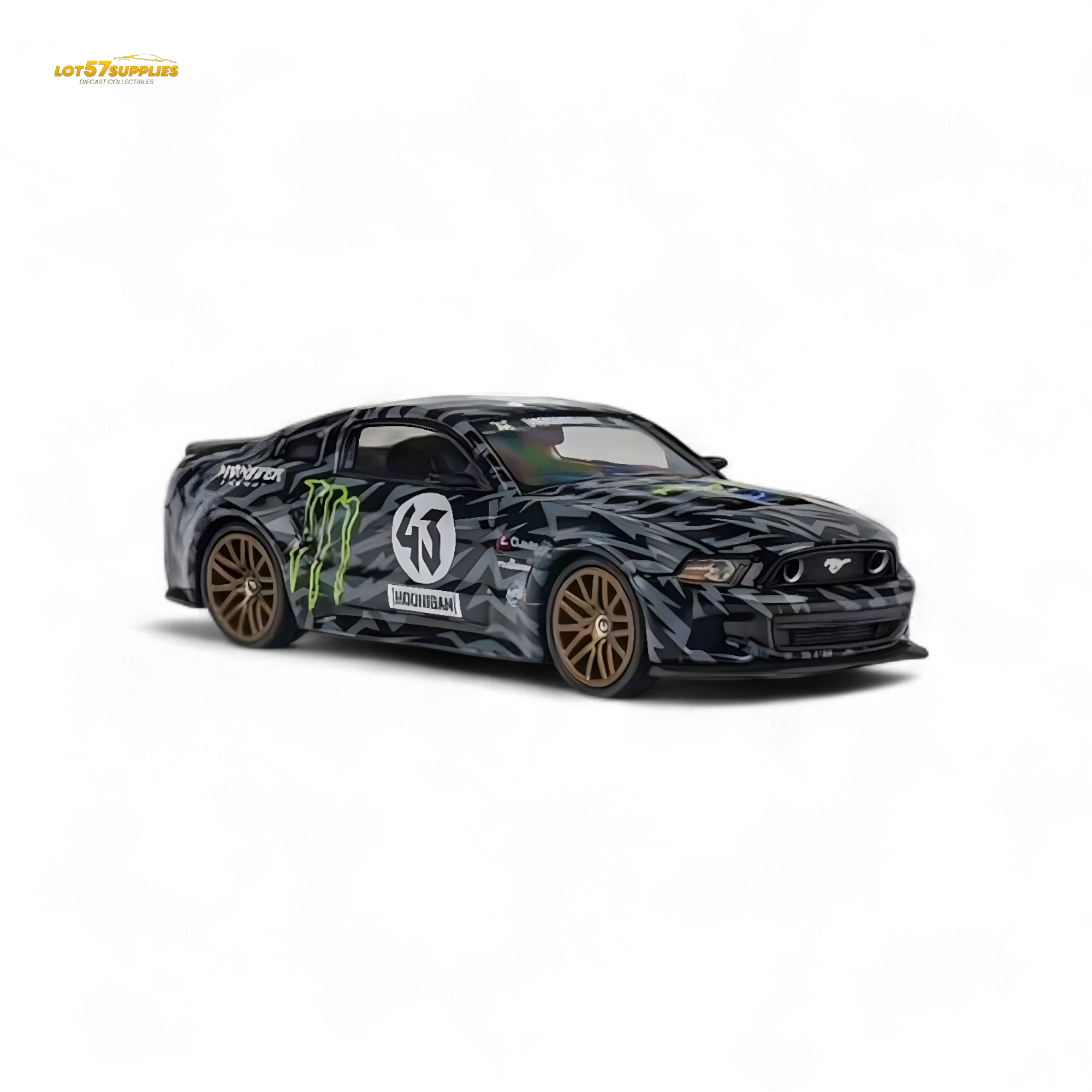 GDO Hunter x DCM 2014 Ford Mustang GT 5.0 Monster Livery 1:64