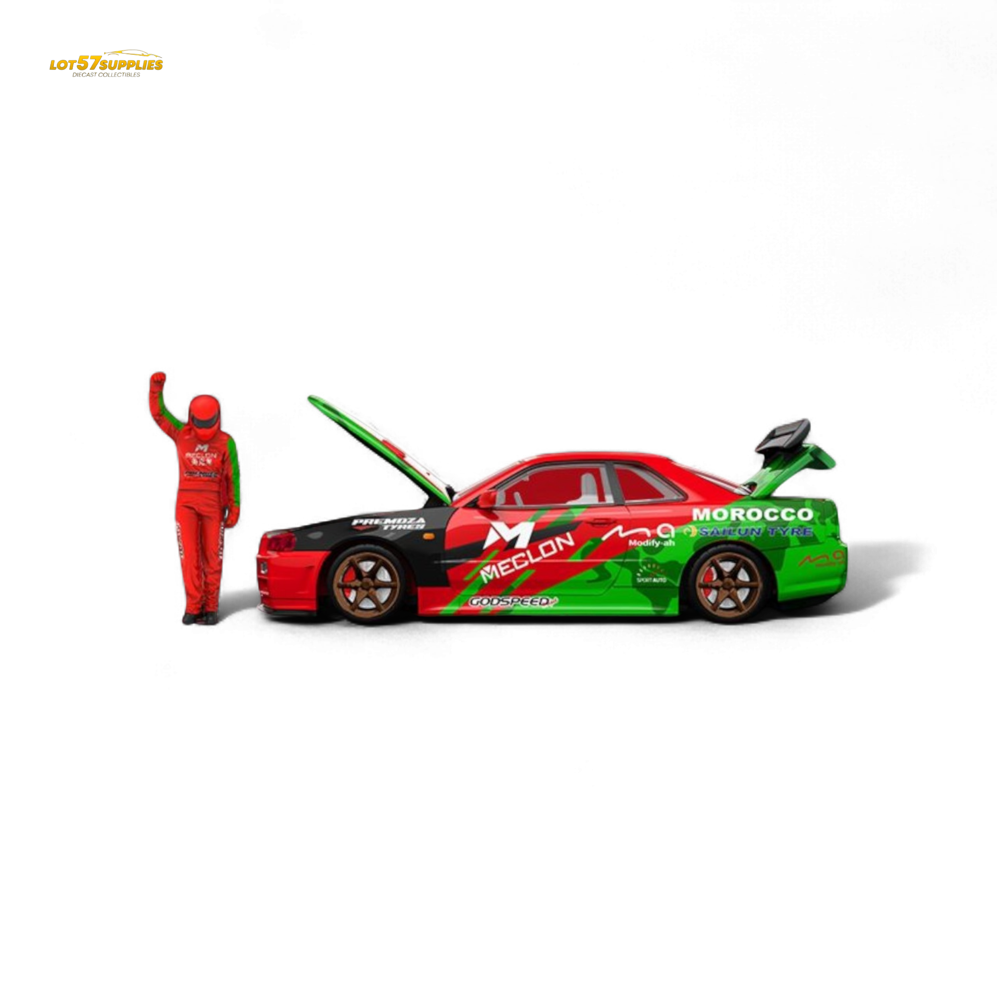 TimeMicro & MECLON GT-R R34 MECLON Figure Version 1:64