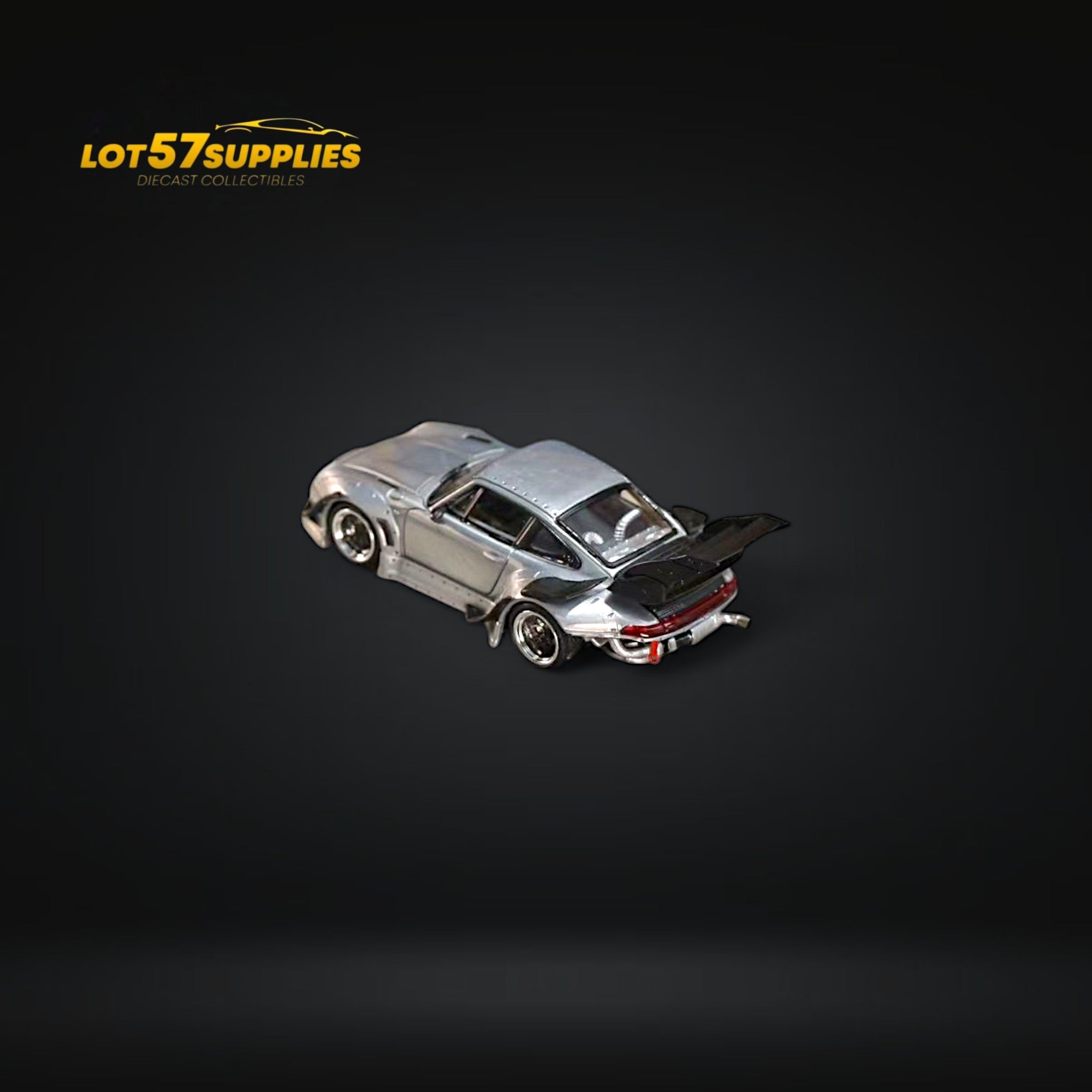 (Pre-Order) Street Weapon Porsche RWB 993 Raw Varnish Color High Wing 1:64