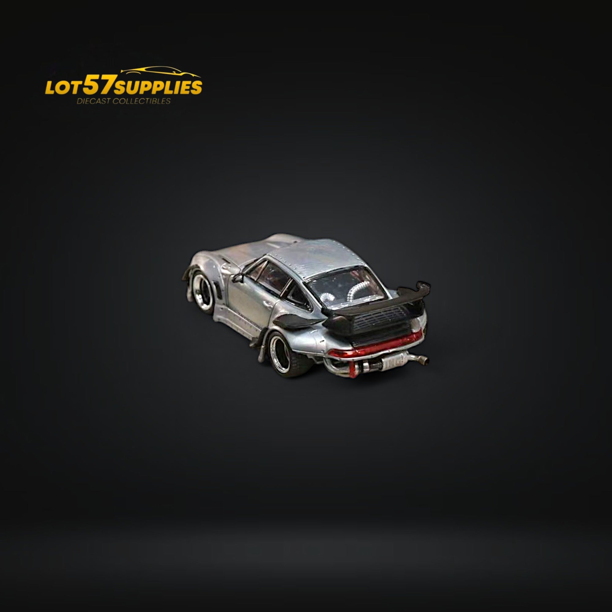(Pre-Order) Street Weapon Porsche RWB 993 Raw Varnish Color Low Wing 1:64