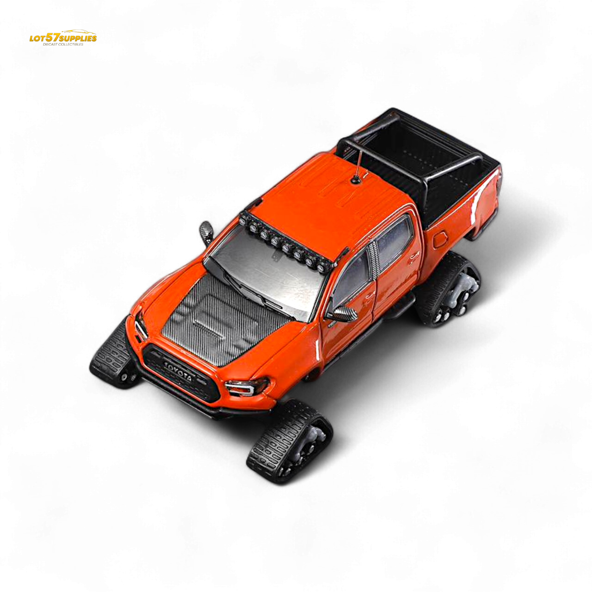 GCD Toyota TACOMA in Orange Red & 3PMSF Tires 1:64