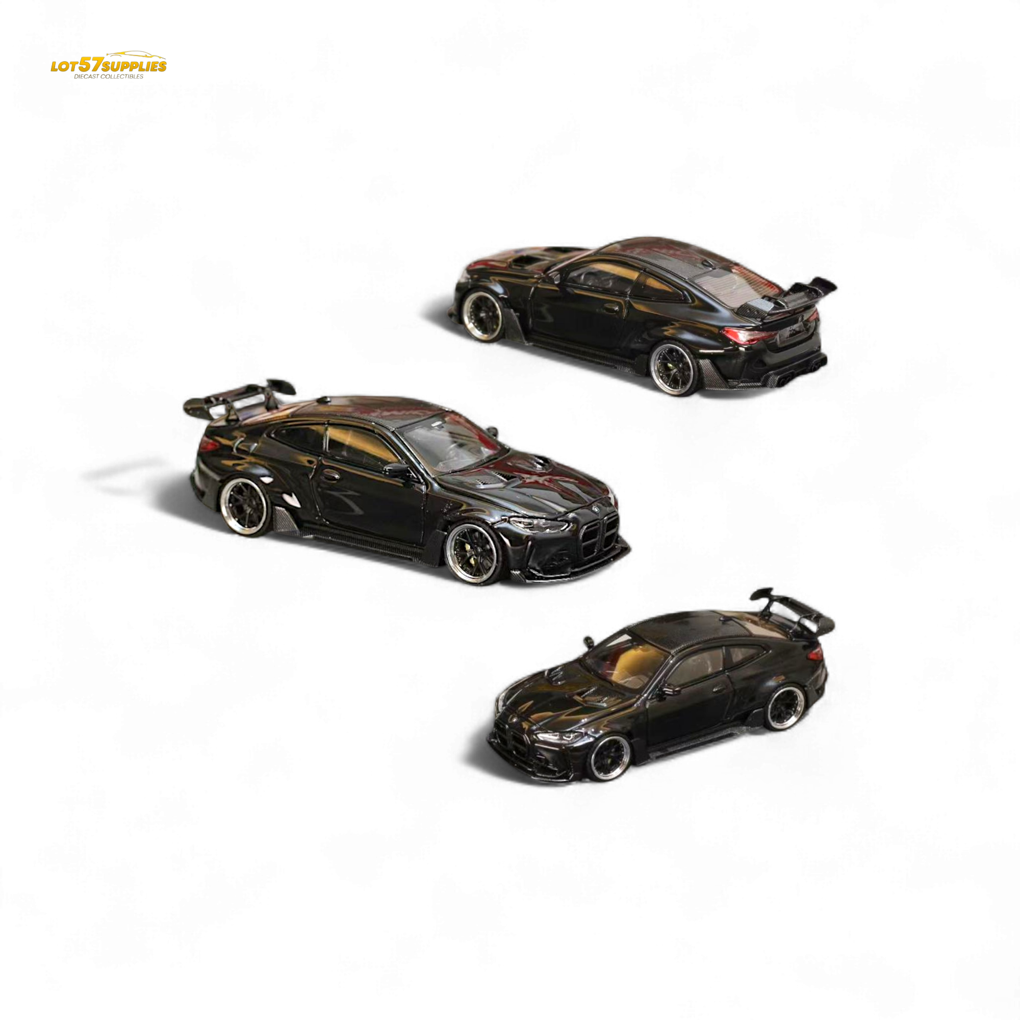 Street Weapon BMW M4 G82 Widebody in Black 1:64