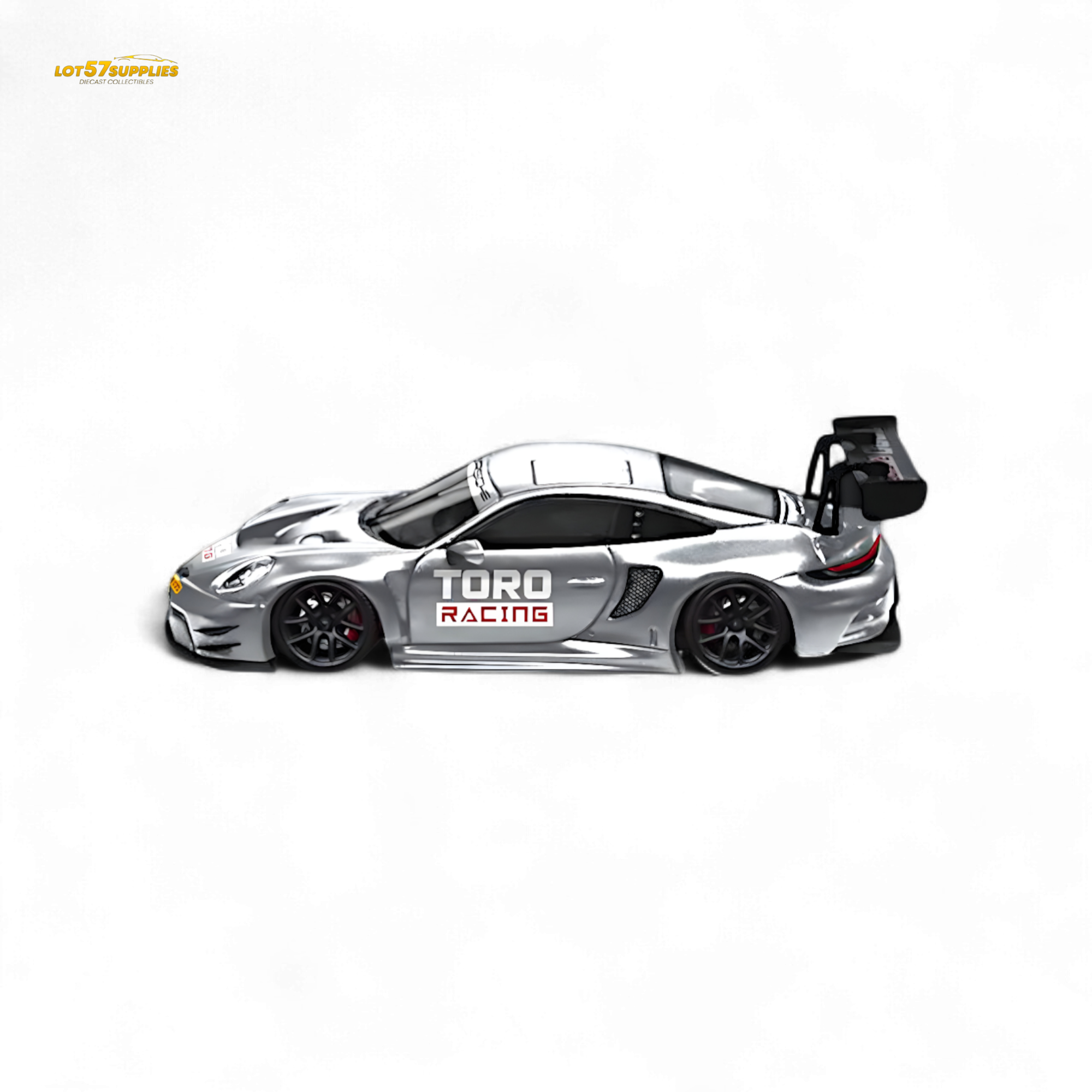 STAR RACE Porsche 911 GT3 Matte Silver Racing 1:64
