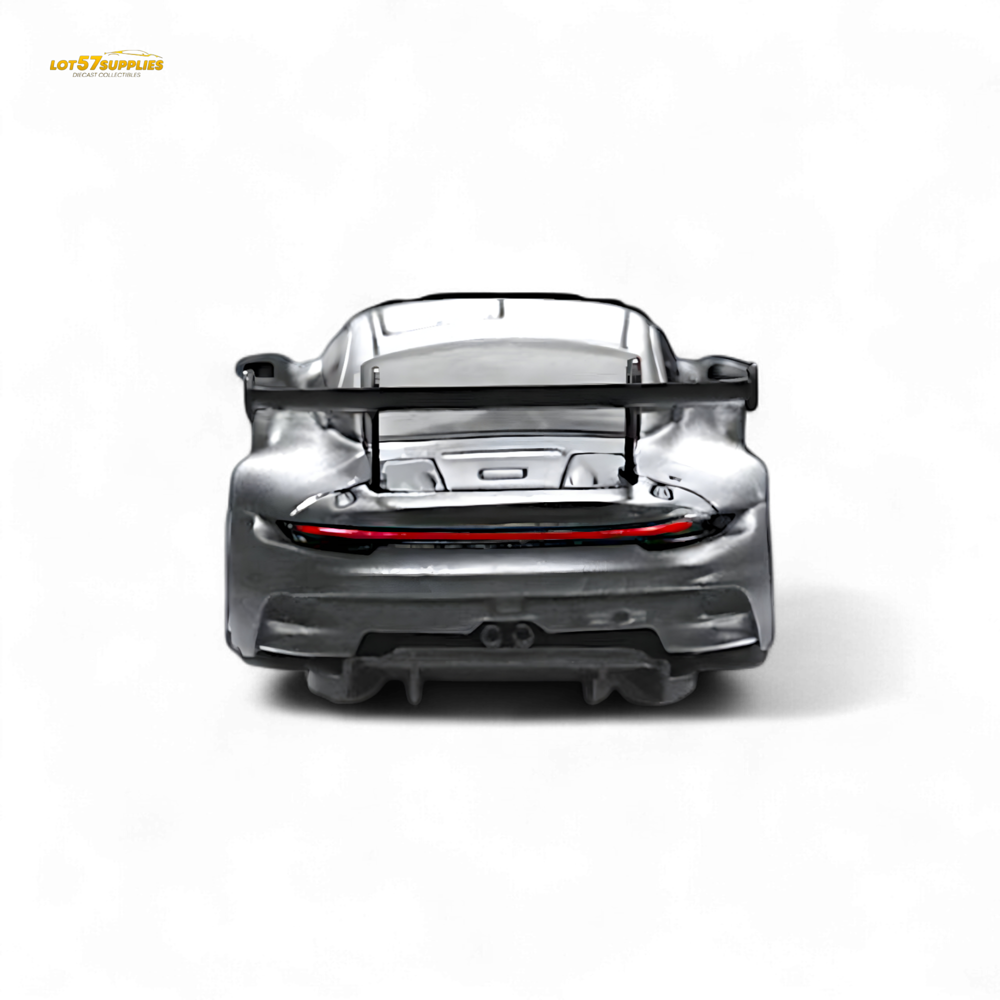 STAR RACE Porsche 911 GT3 Matte Silver Racing 1:64