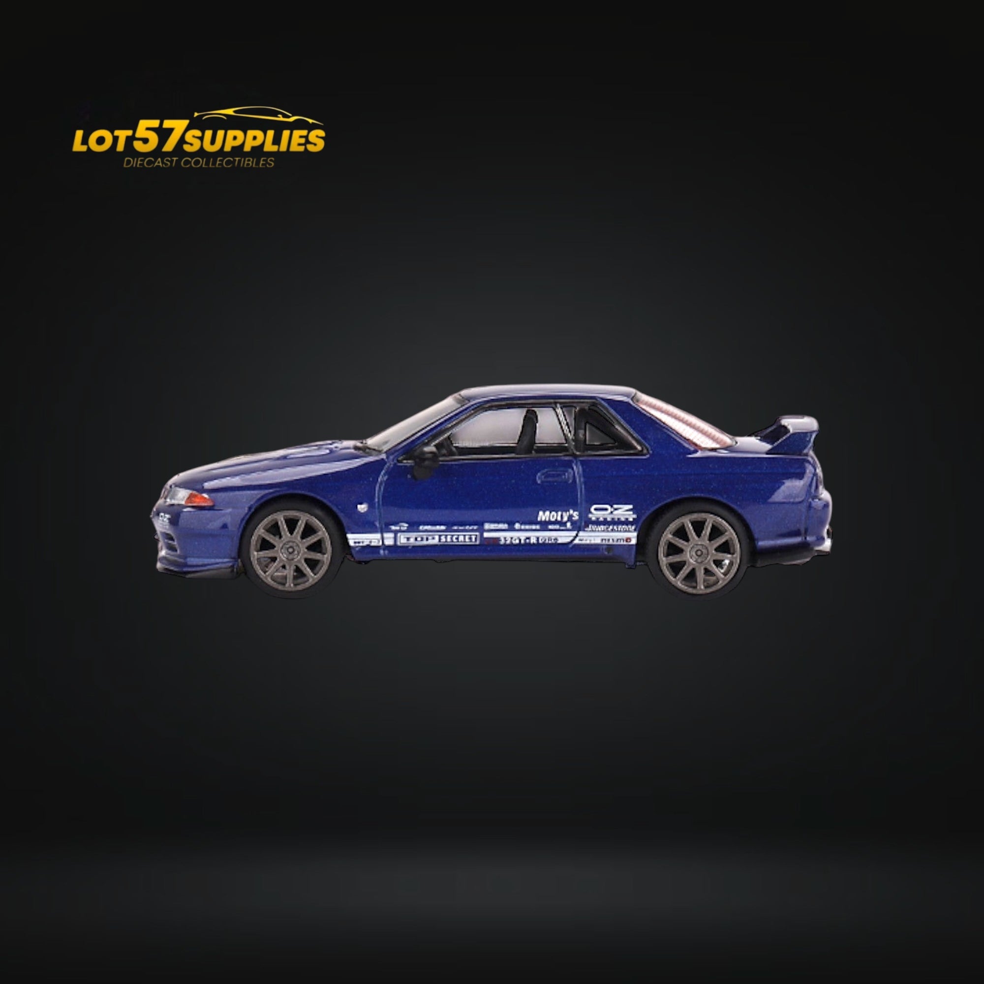 Mini-GT Nissan Skyline GT-R Top Secret VR32 Metallic Blue #589 1:64 MGT00589