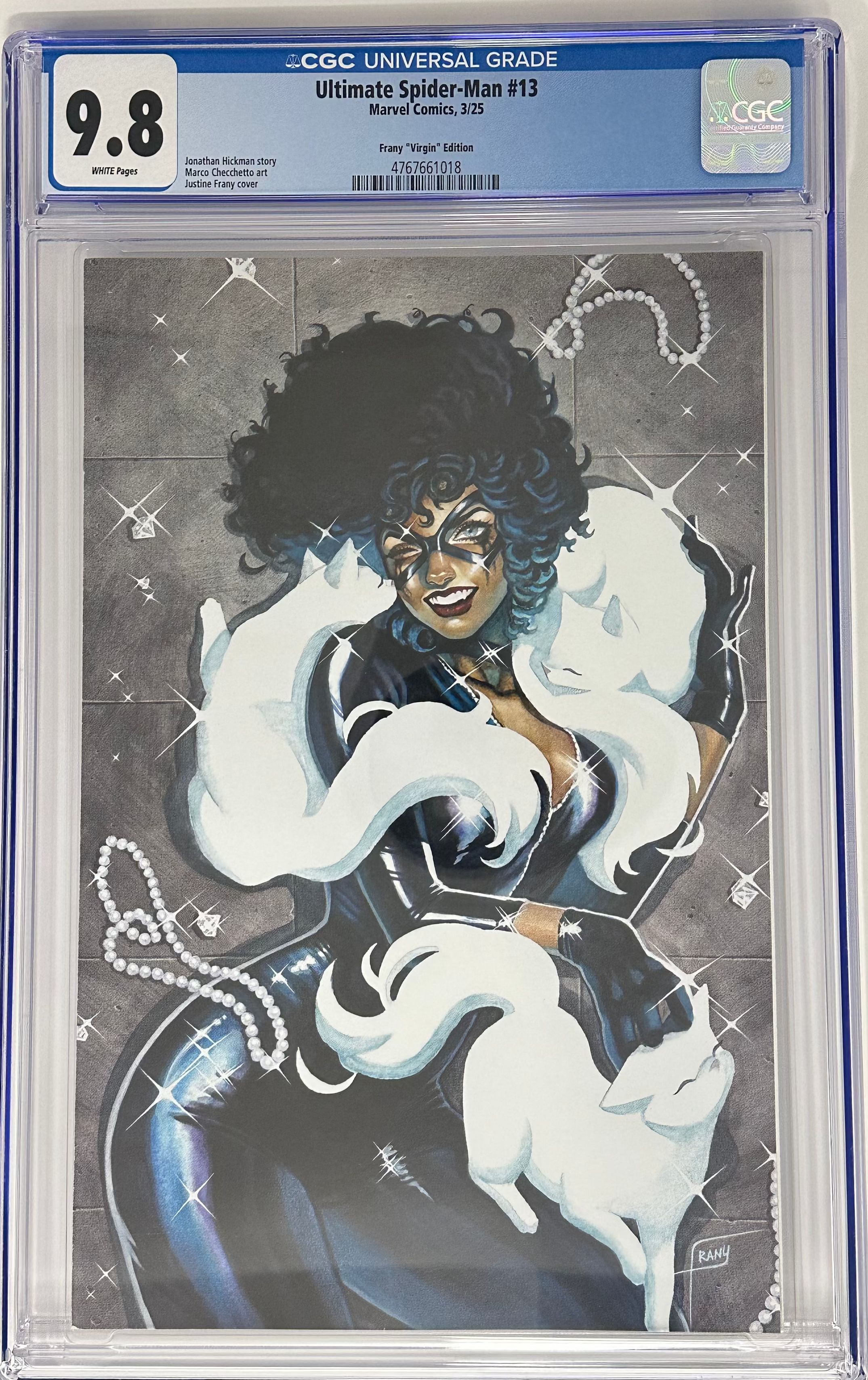 ULTIMATE SPIDER-MAN #13 CGC 9.8 BLUE LABEL JUSTINE FRANY VIRGIN VAR [IN STOCK]