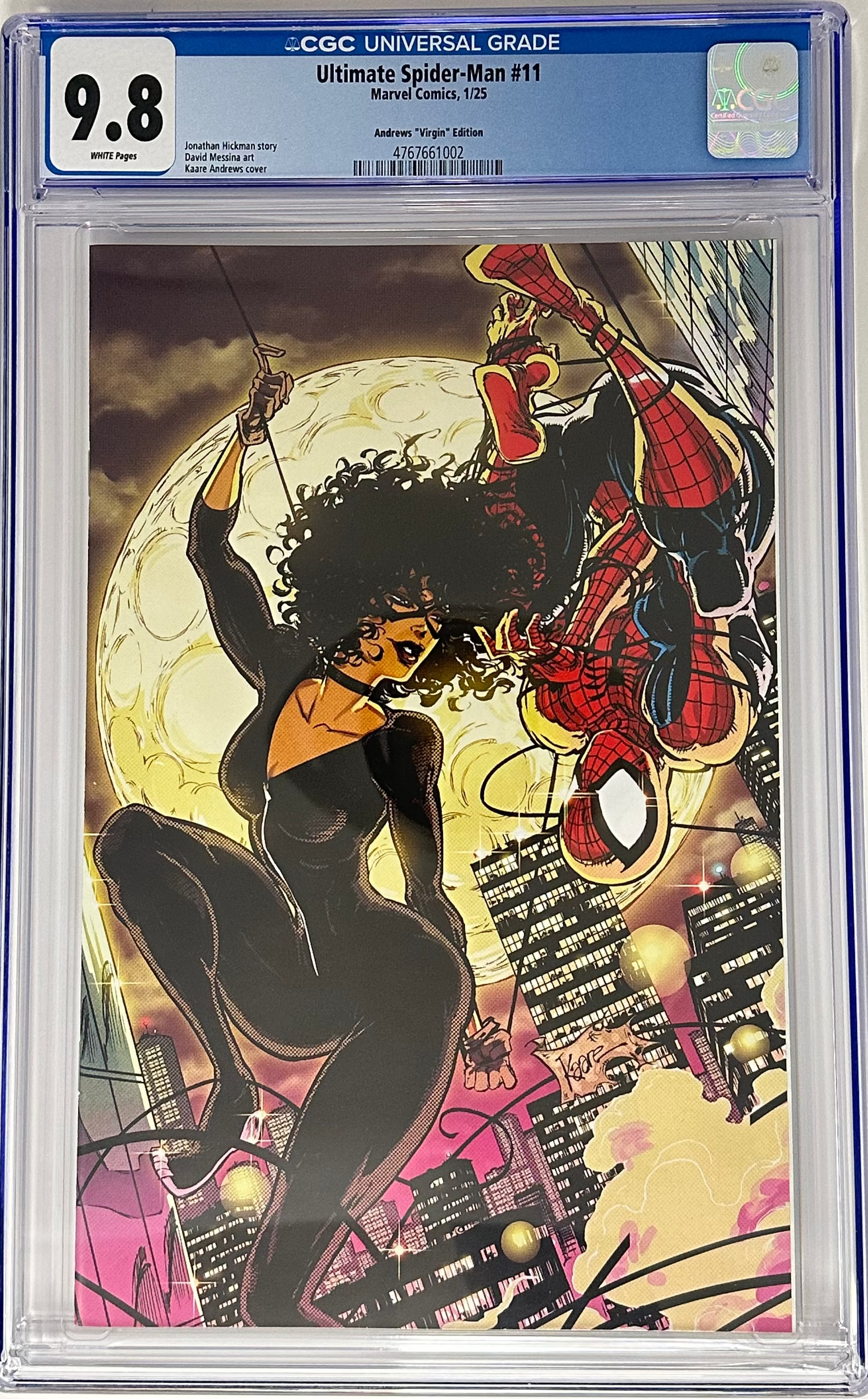 ULTIMATE SPIDER-MAN #11 CGC 9.8 BLUE LABEL KAARE ANDREWS EXCLUSIVE VIRGIN VAR [IN STOCK]