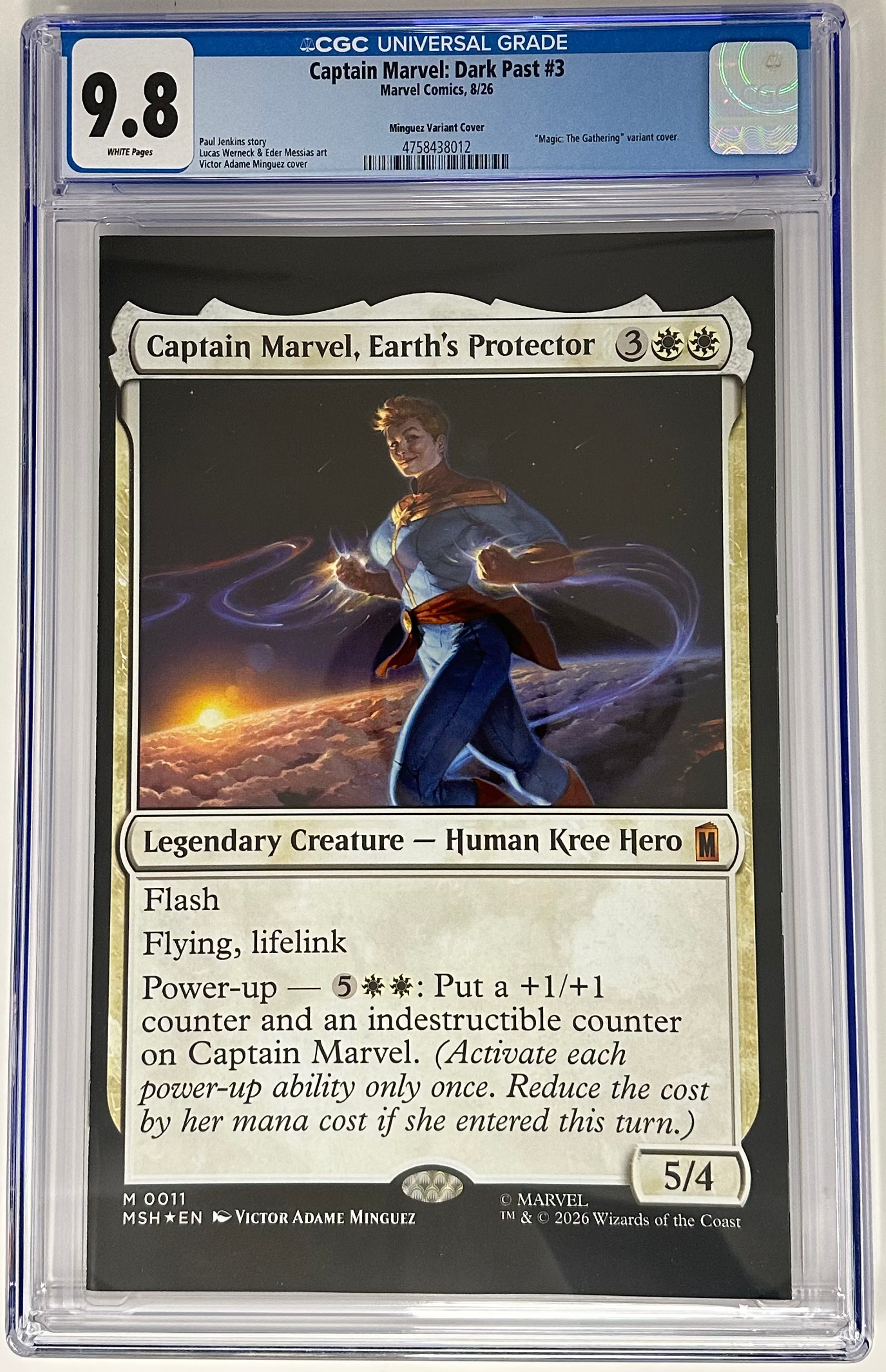 CAPTAIN MARVEL: DARK PAST #3 CGC 9.8 BLUE LABEL MINGUEZ VAR [IN STOCK]