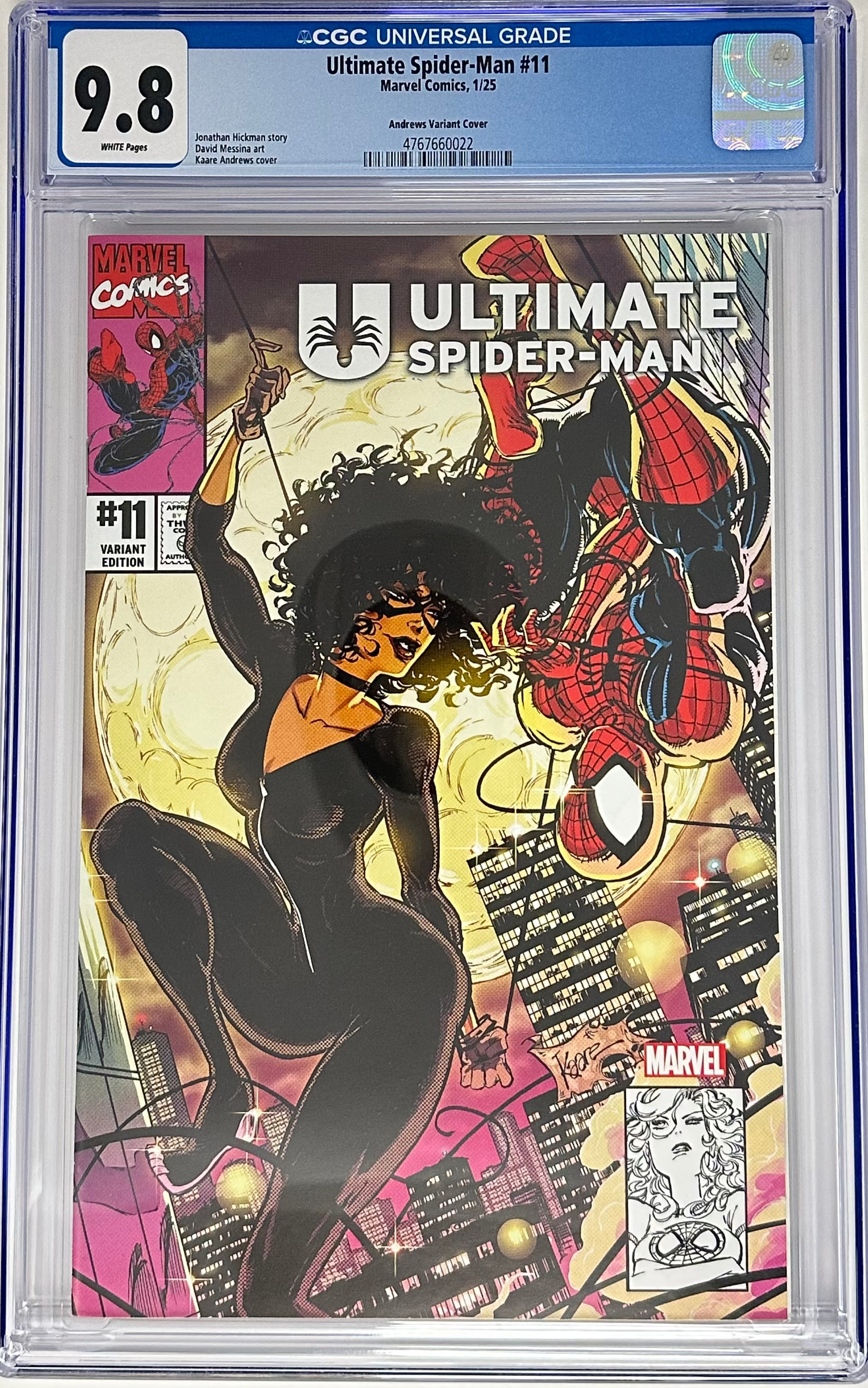 ULTIMATE SPIDER-MAN #11 CGC 9.8 BLUE LABEL KAARE ANDREWS EXCLUSIVE VAR [IN STOCK]