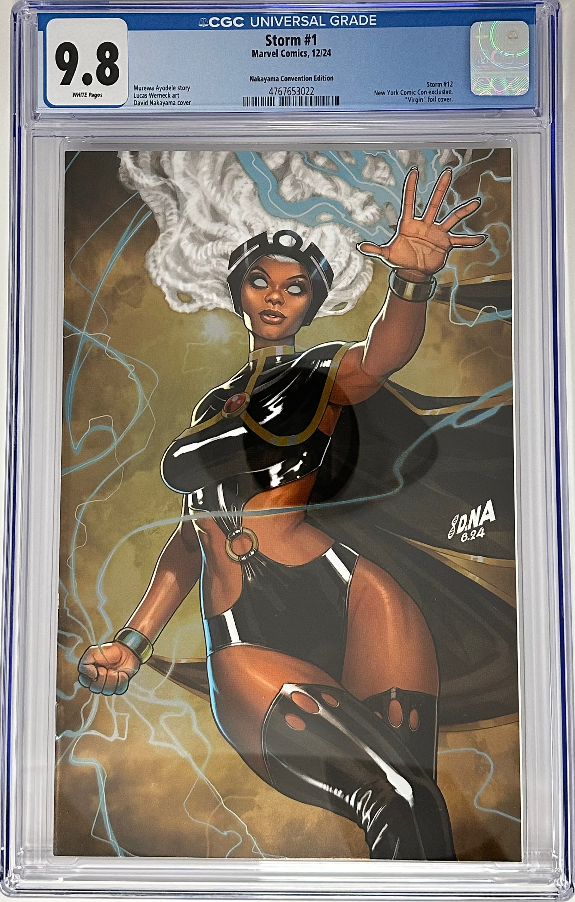 [FOIL] STORM #1 CGC 9.8 BLUE LABEL DAVID NAKAYAMA NYCC 2024 EXCLUSIVE VIRGIN VAR [IN STOCK]