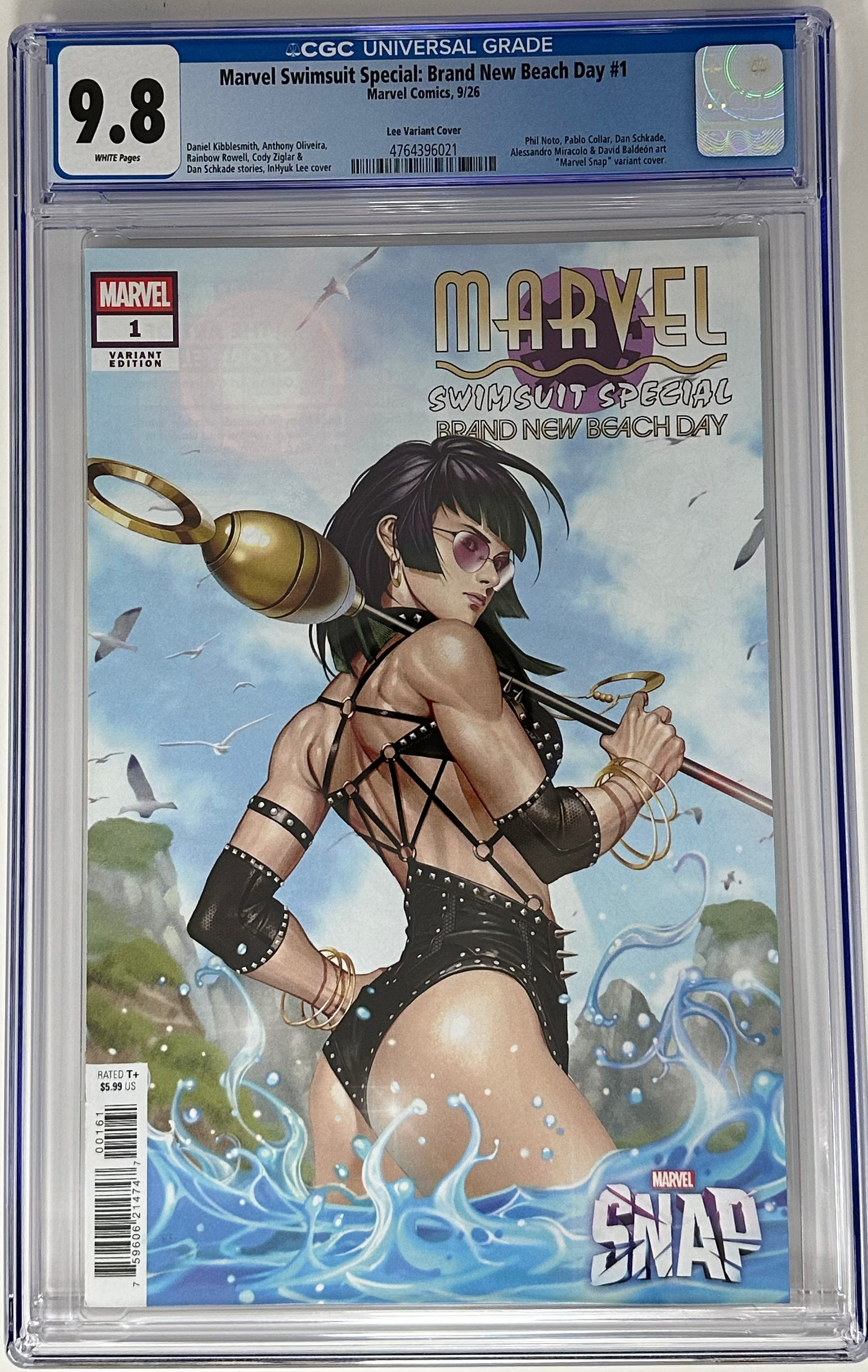 MARVEL SWIMSUIT SPECIAL: BRAND NEW BEACH DAY #1 CGC 9.8 BLUE LABEL INHYUK LEE VAR [IN STOCK]