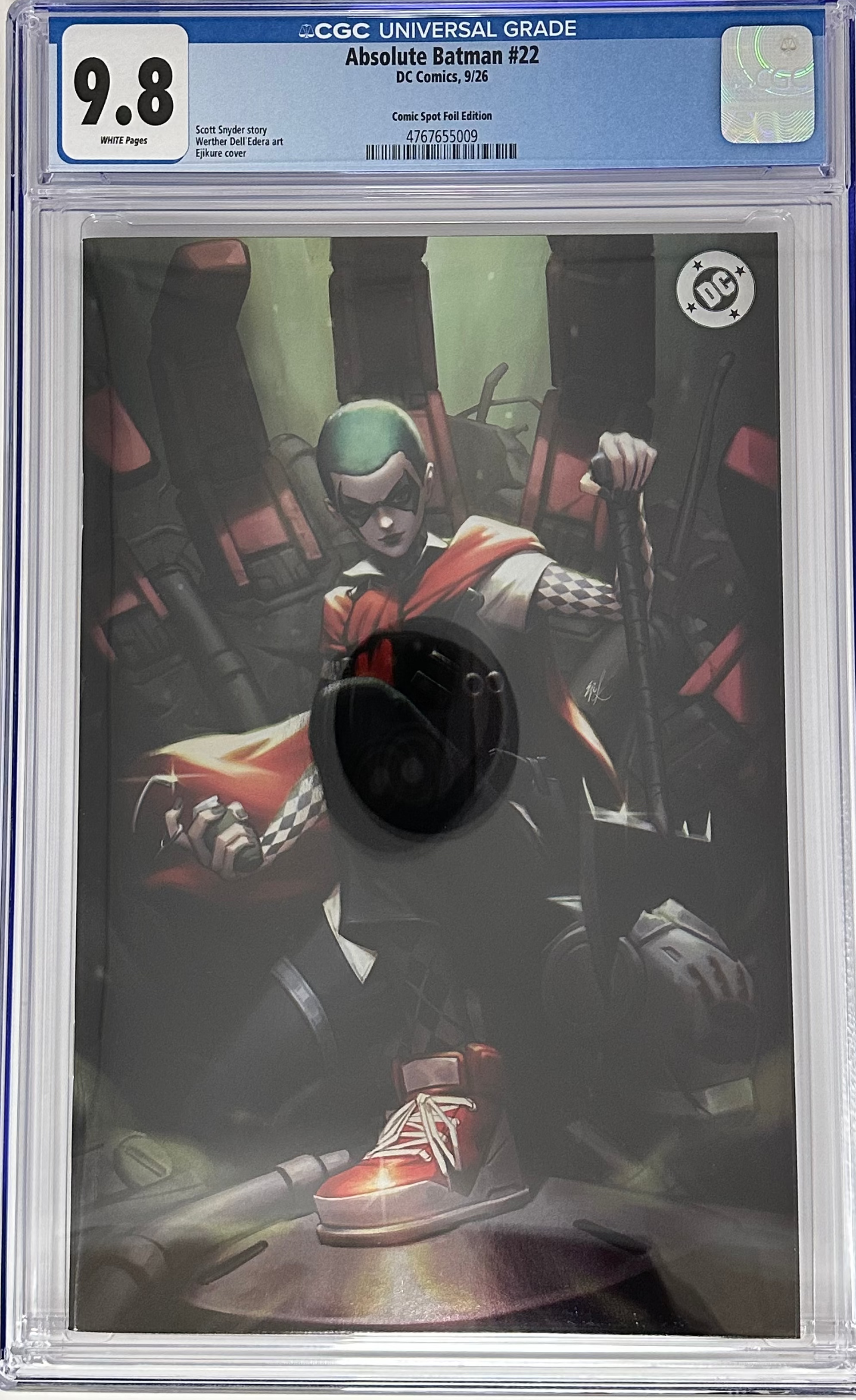 [FOIL] ABSOLUTE BATMAN #22 CGC 9.8 BLUE LABEL EJIKURE EXCLUSIVE VIRGIN VAR [IN STOCK]