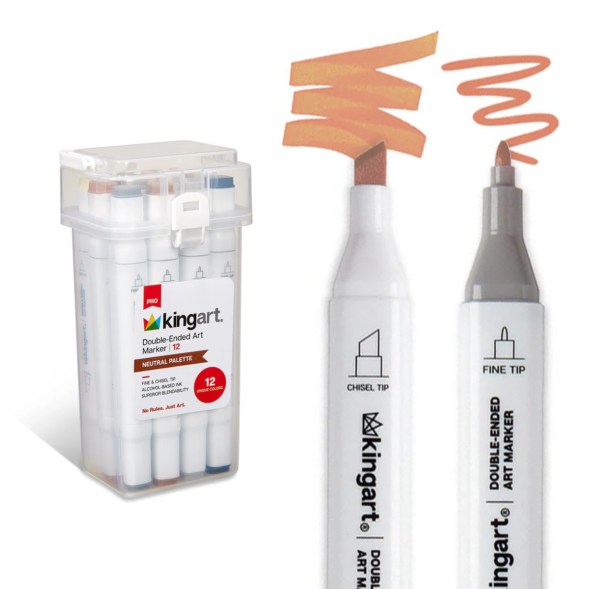 Double-Ended Alcohol Markers 12 Neutral Colors