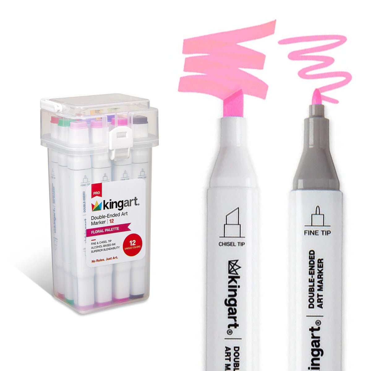 Double-Ended Alcohol Markers 12 Floral Colors