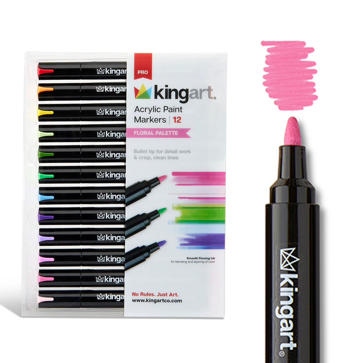 Acrylic Paint Markers 12 Floral Colors