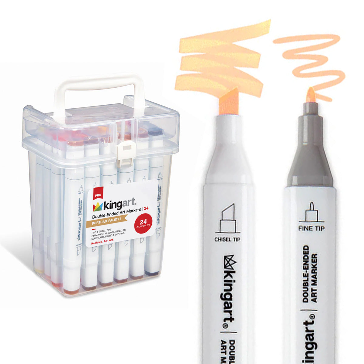 Double-Ended Alcohol Markers 24 Portrait Colors