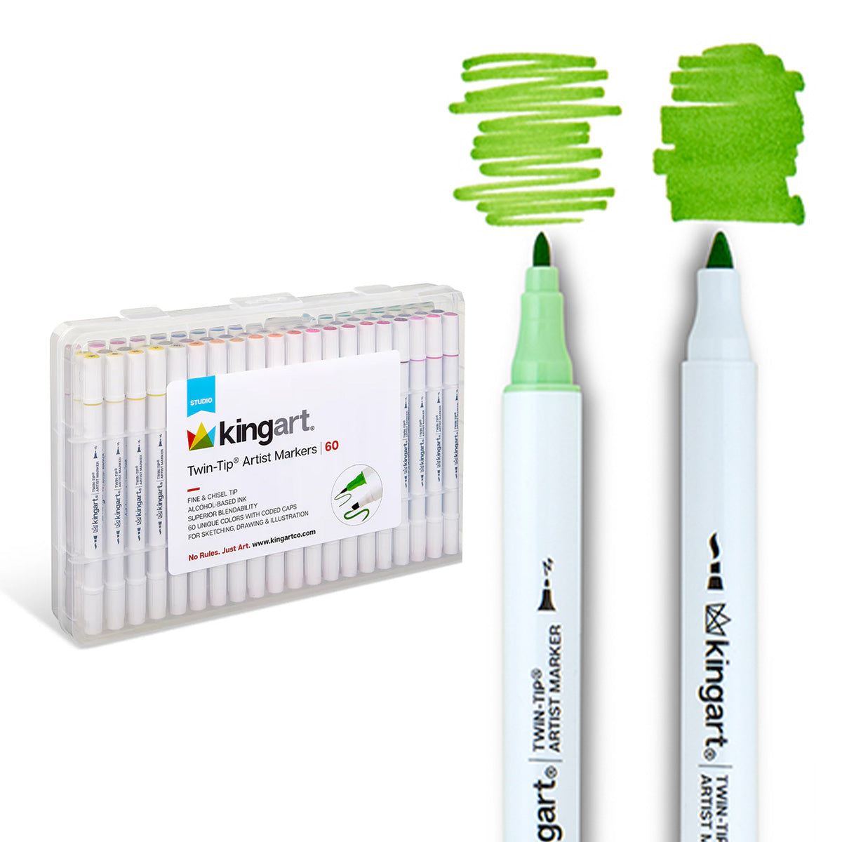 Twin-Tip™ Alcohol Markers 60 Colors