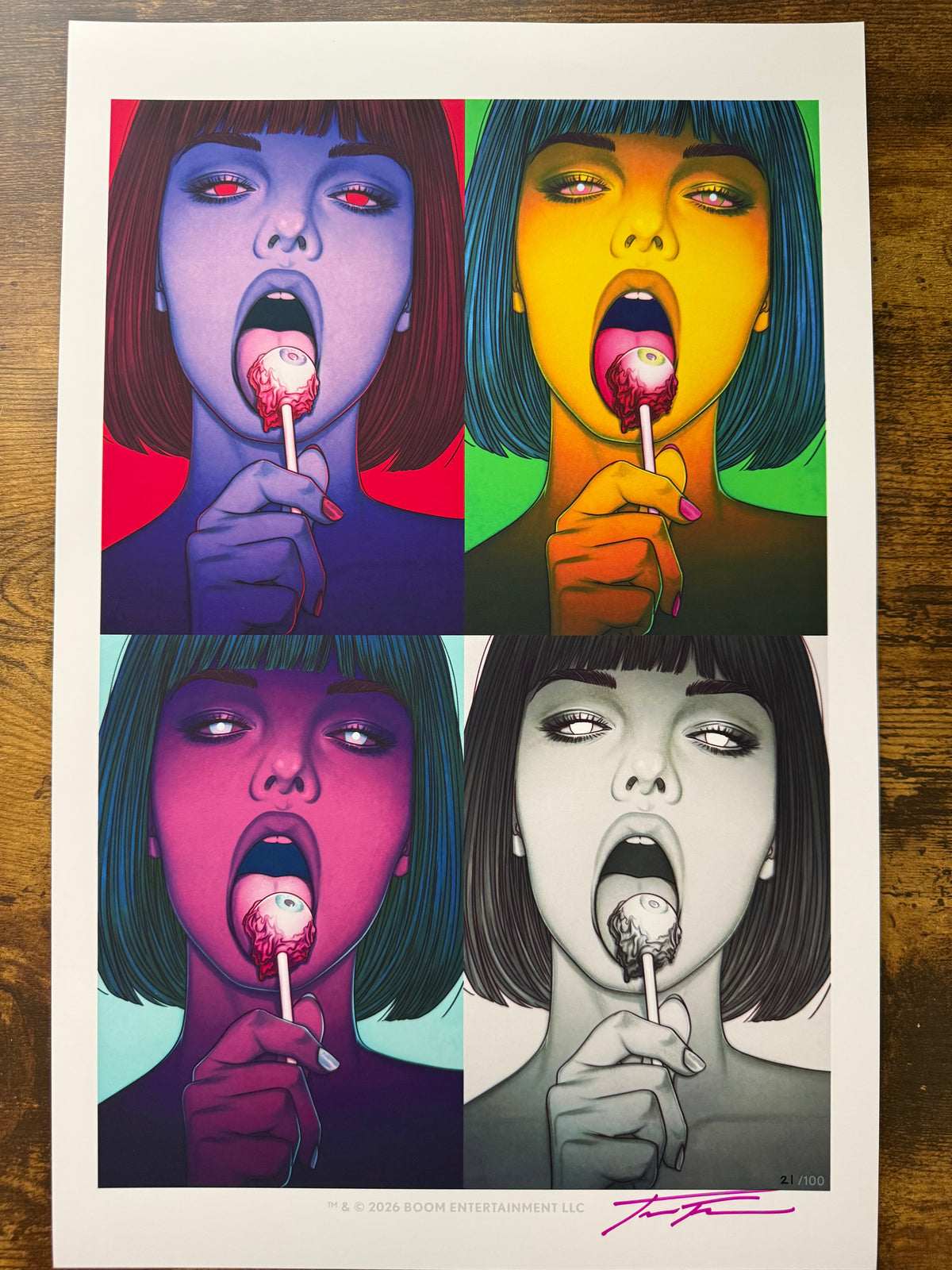 Hello Darkness #17 Frison Signed Print