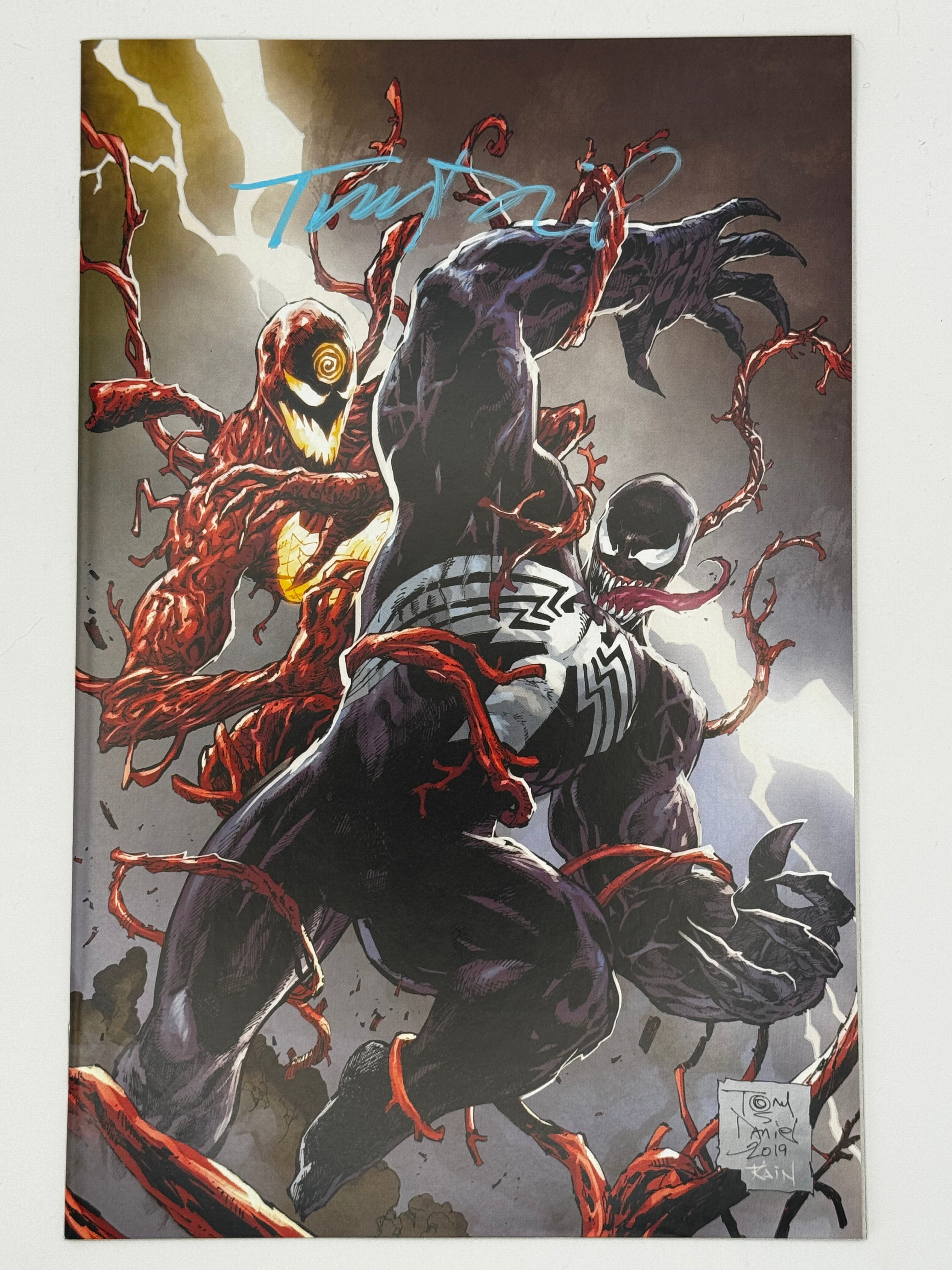 [SIGNED W/ COA] VENOM #20 TONY DANIEL EXCLUSIVE VIRGIN VAR [ IN STOCK]