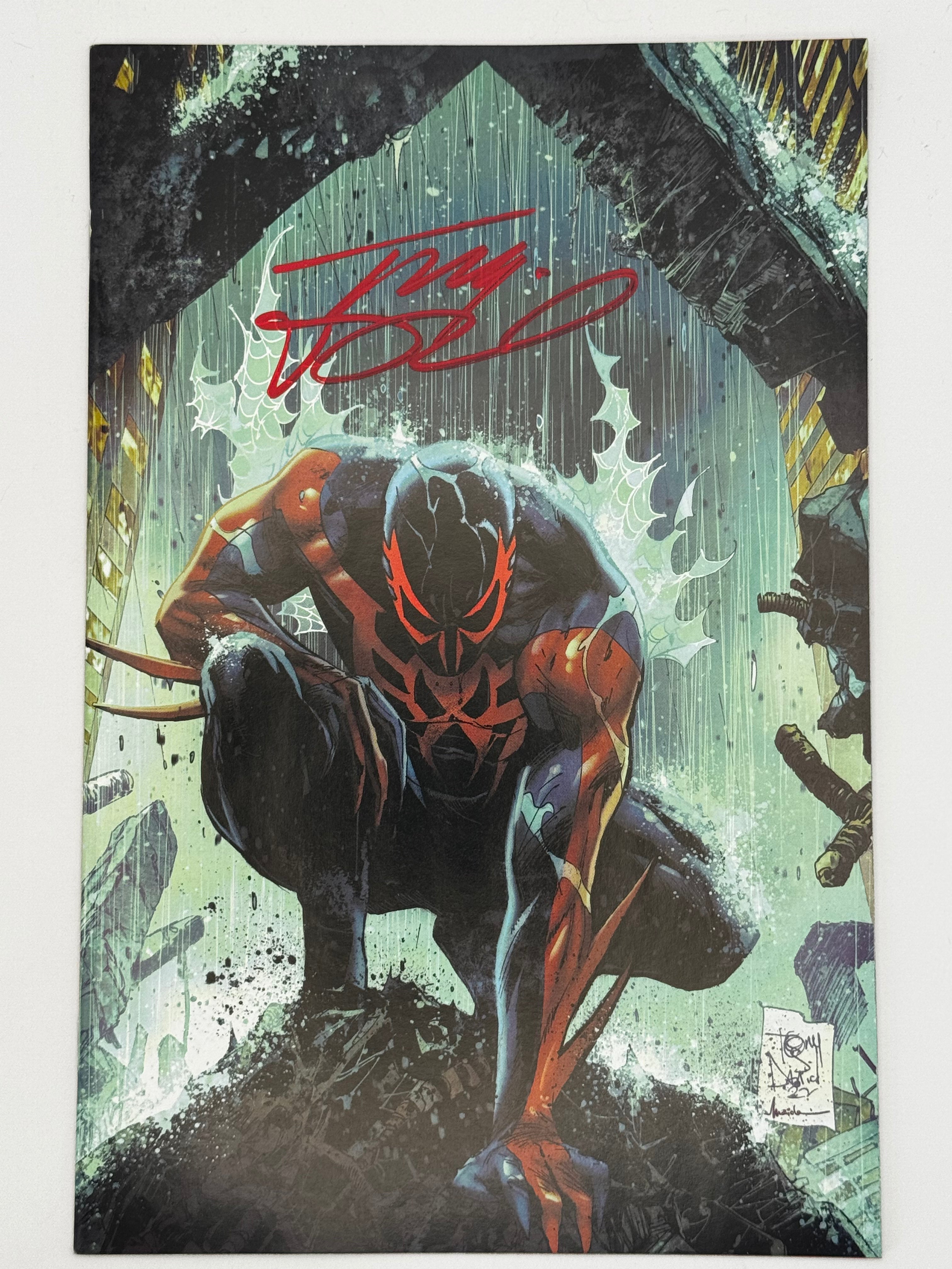 [SIGNED W/ COA] SPIDER-MAN 2099 EXODUS OMEGA TONY DANIEL EXCLUSIVE VIRGIN VAR [ IN STOCK]
