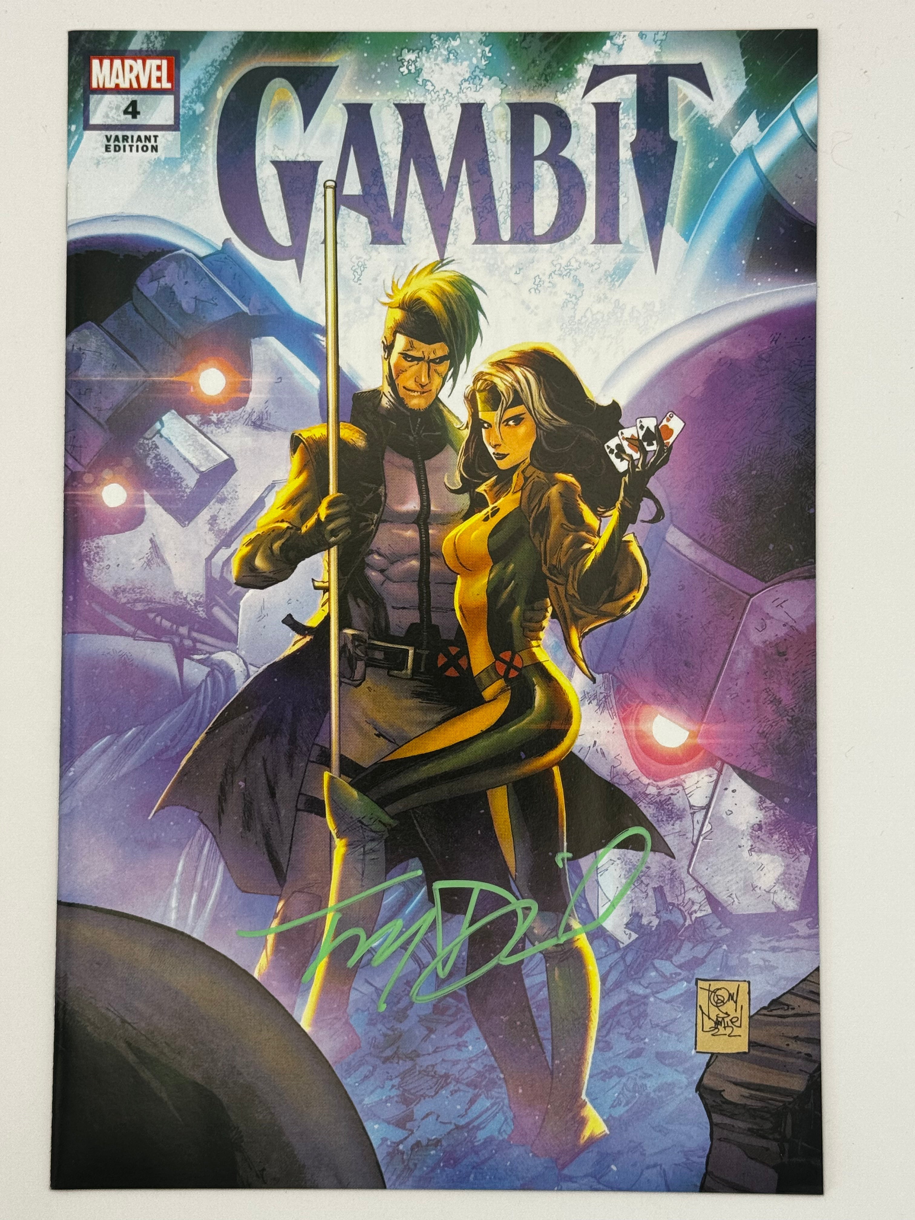 [SIGNED W/ COA] GAMBIT #4 TONY DANIEL EXCLUSIVE VAR [ IN STOCK]