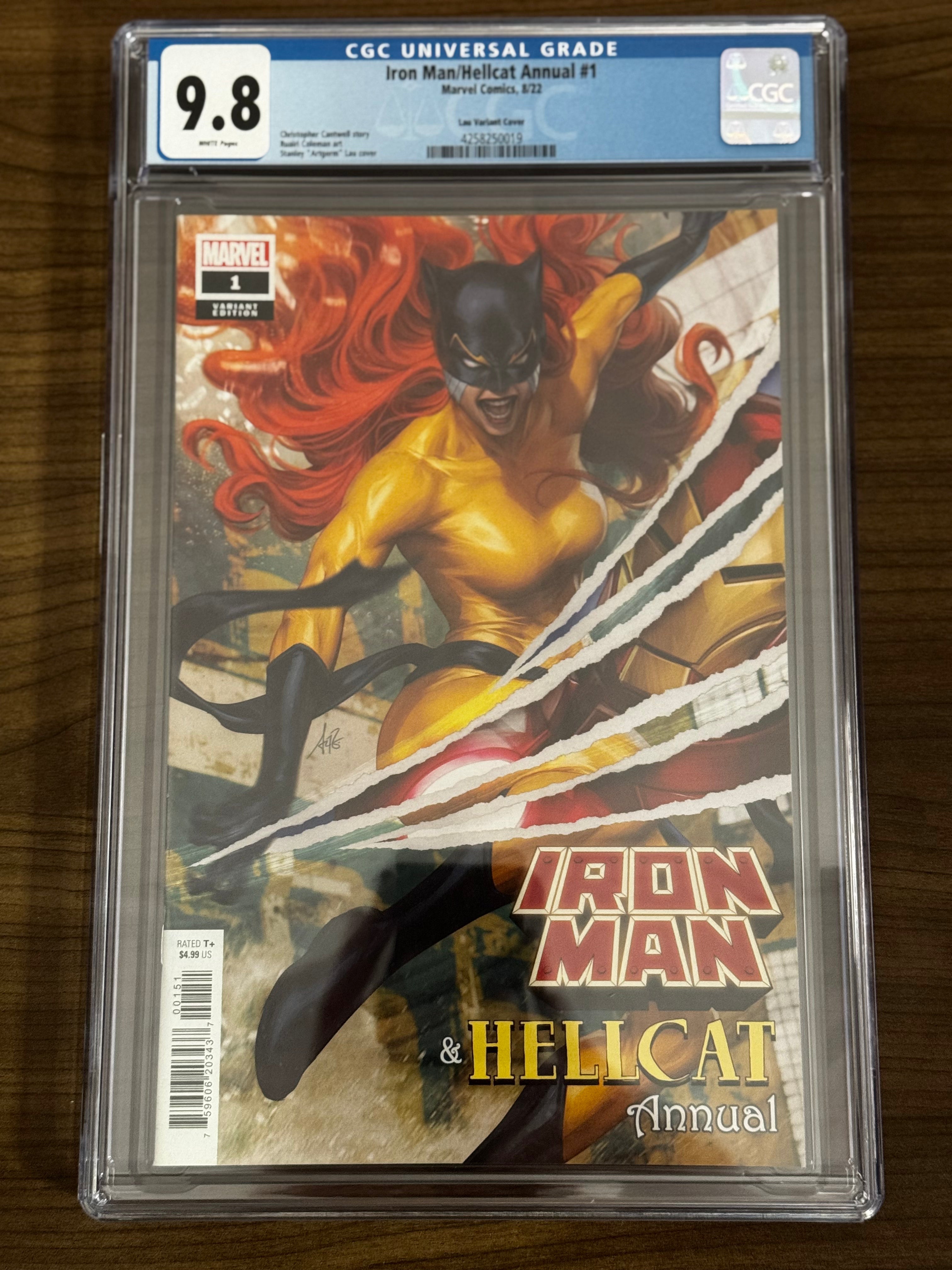 IRON MAN / HELLCAT ANNUAL #1 ARTGERM VAR CGC 9.8 BLUE LABEL [IN STOCK]