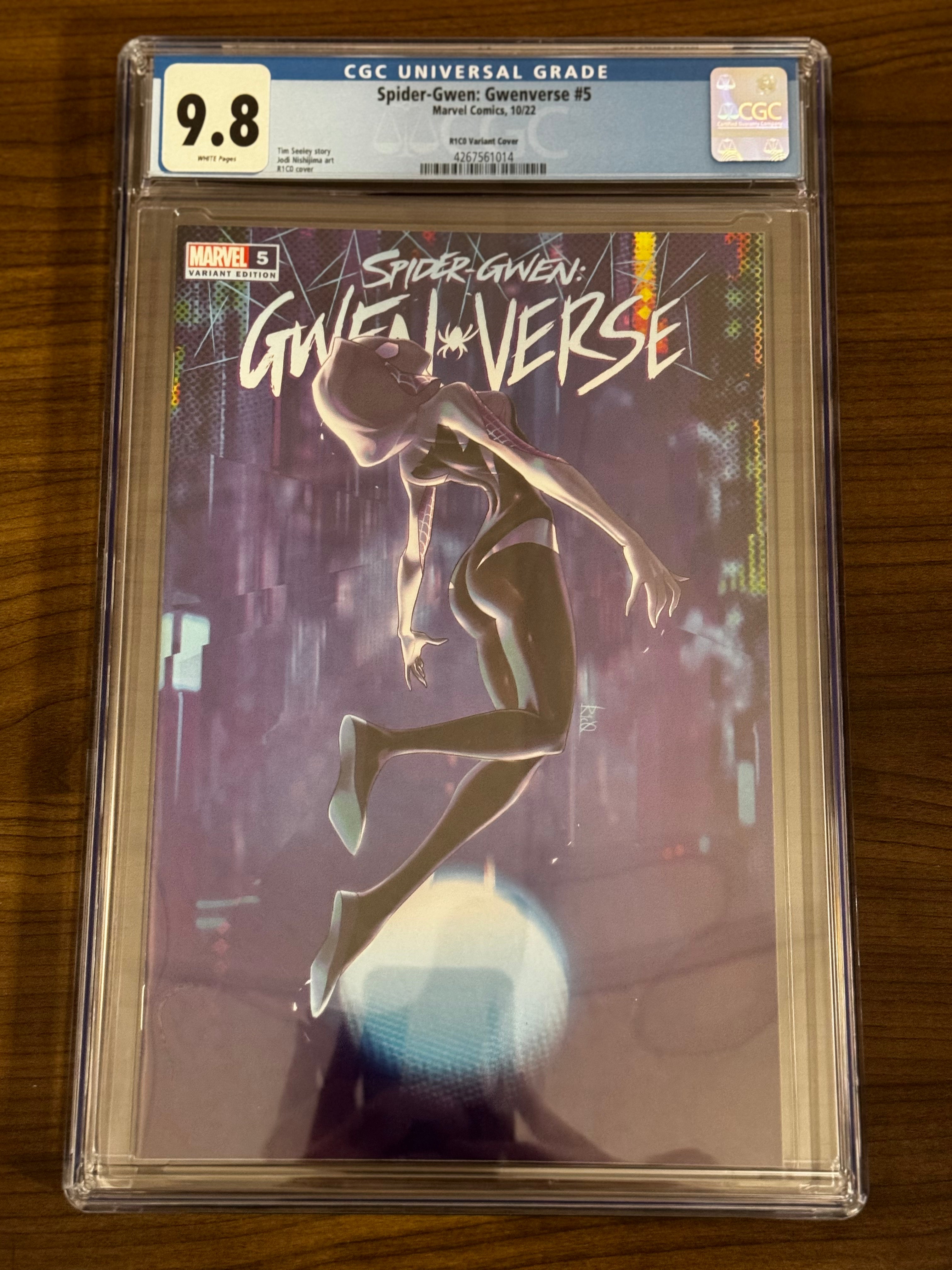 SPIDER-GWEN GWENVERSE #5 R1C0 EXCLUSIVE VAR CGC 9.8 BLUE LABEL [IN STOCK]