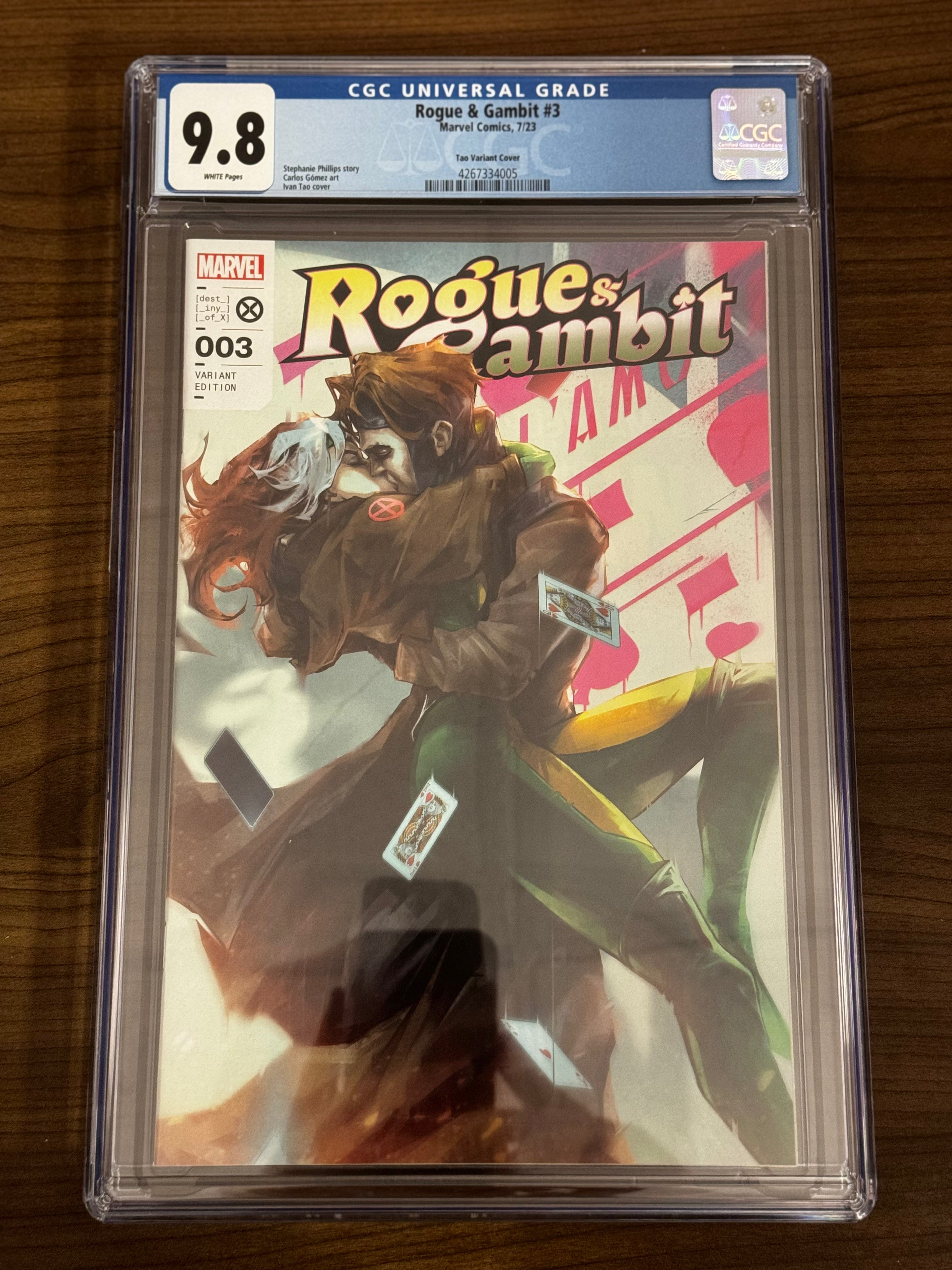 ROGUE & GAMBIT #3 IVAN TAO EXCLUSIVE VAR CGC 9.8 BLUE LABEL [IN STOCK]