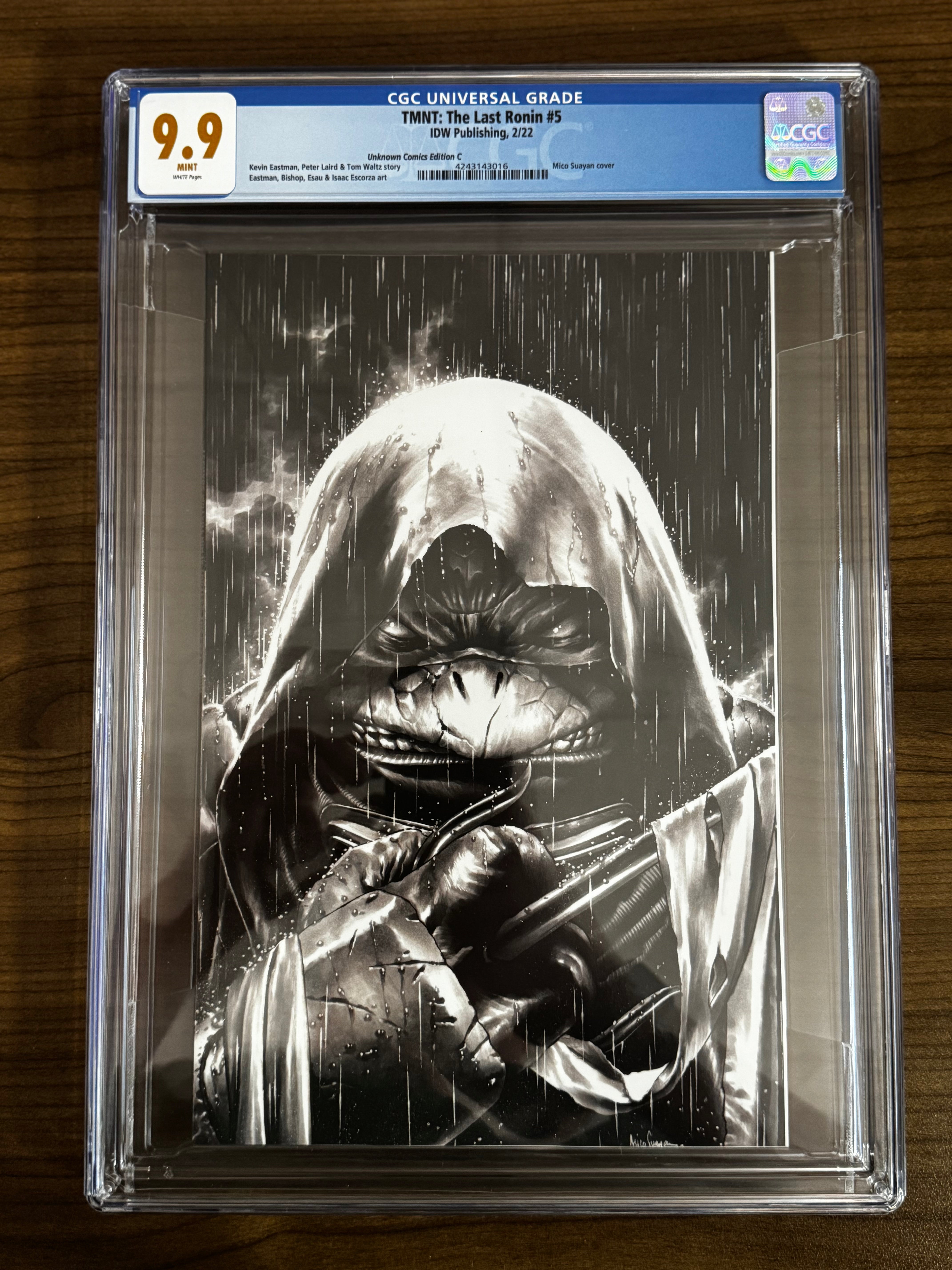 TMNT THE LAST RONIN #5 MICO SUAYAN UNKNOWN COMICS EXCLUSIVE VAR CGC 9.9 MINT BLUE LABEL [IN STOCK]