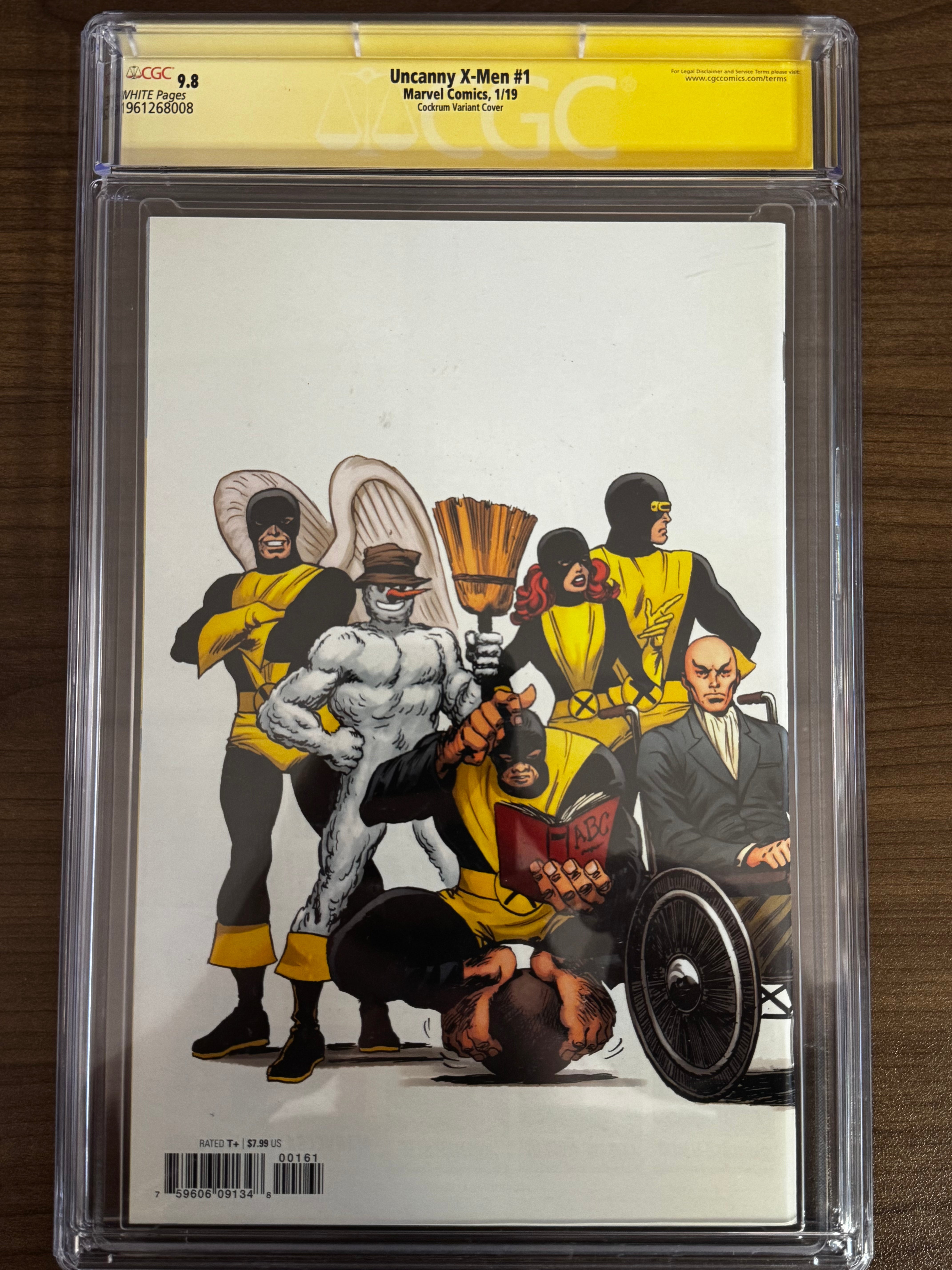 UNCANNY X-MEN #1 2019 SIGNED BY ED BRISSON HIDDEN GEM VAR CGC 9.8 SS YELLOW LABEL [IN STOCK]