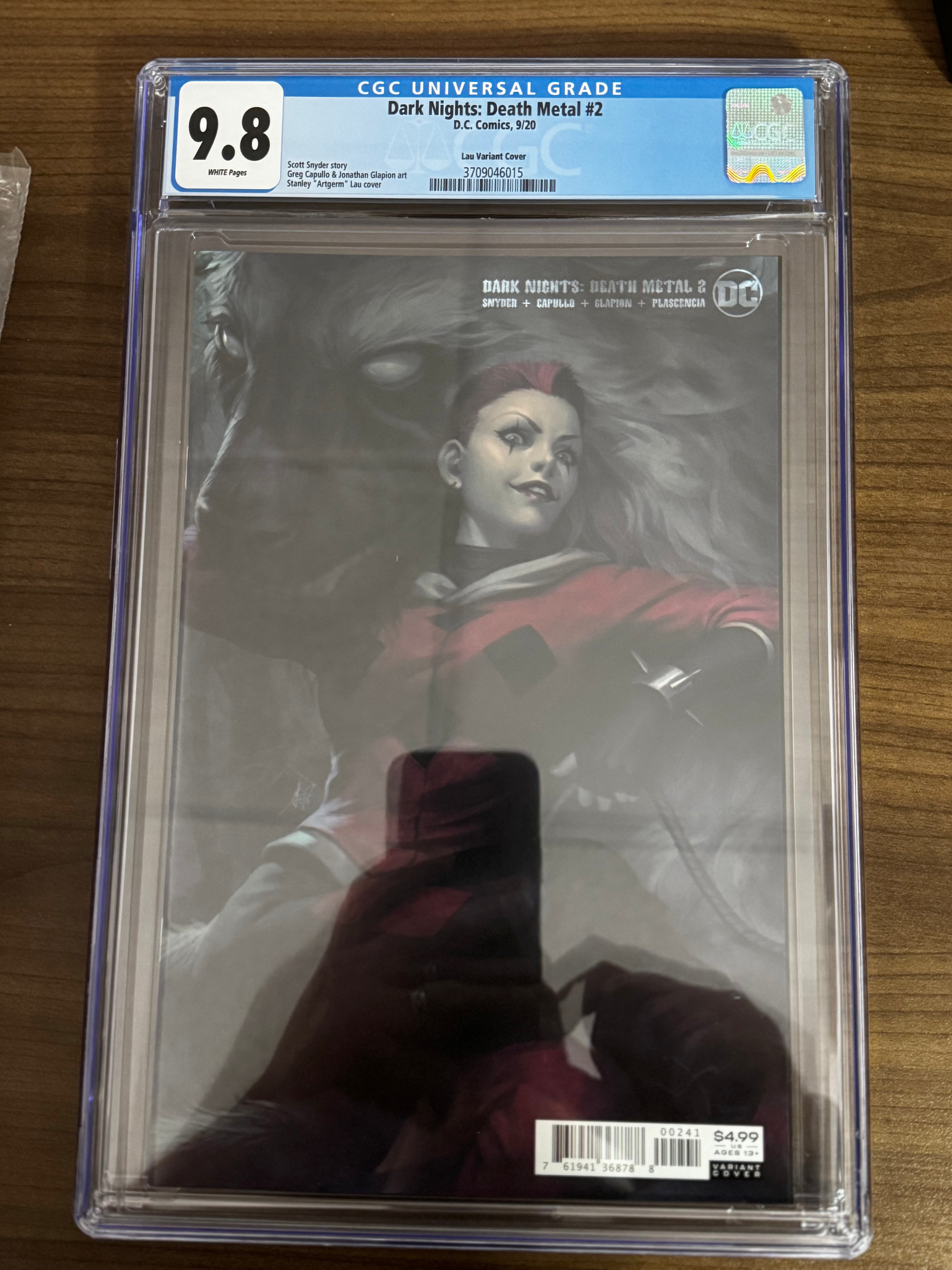 DARK NIGHTS DEATH METAL #2 ARTGERM VAR CGC 9.8 BLUE LABEL [IN STOCK]