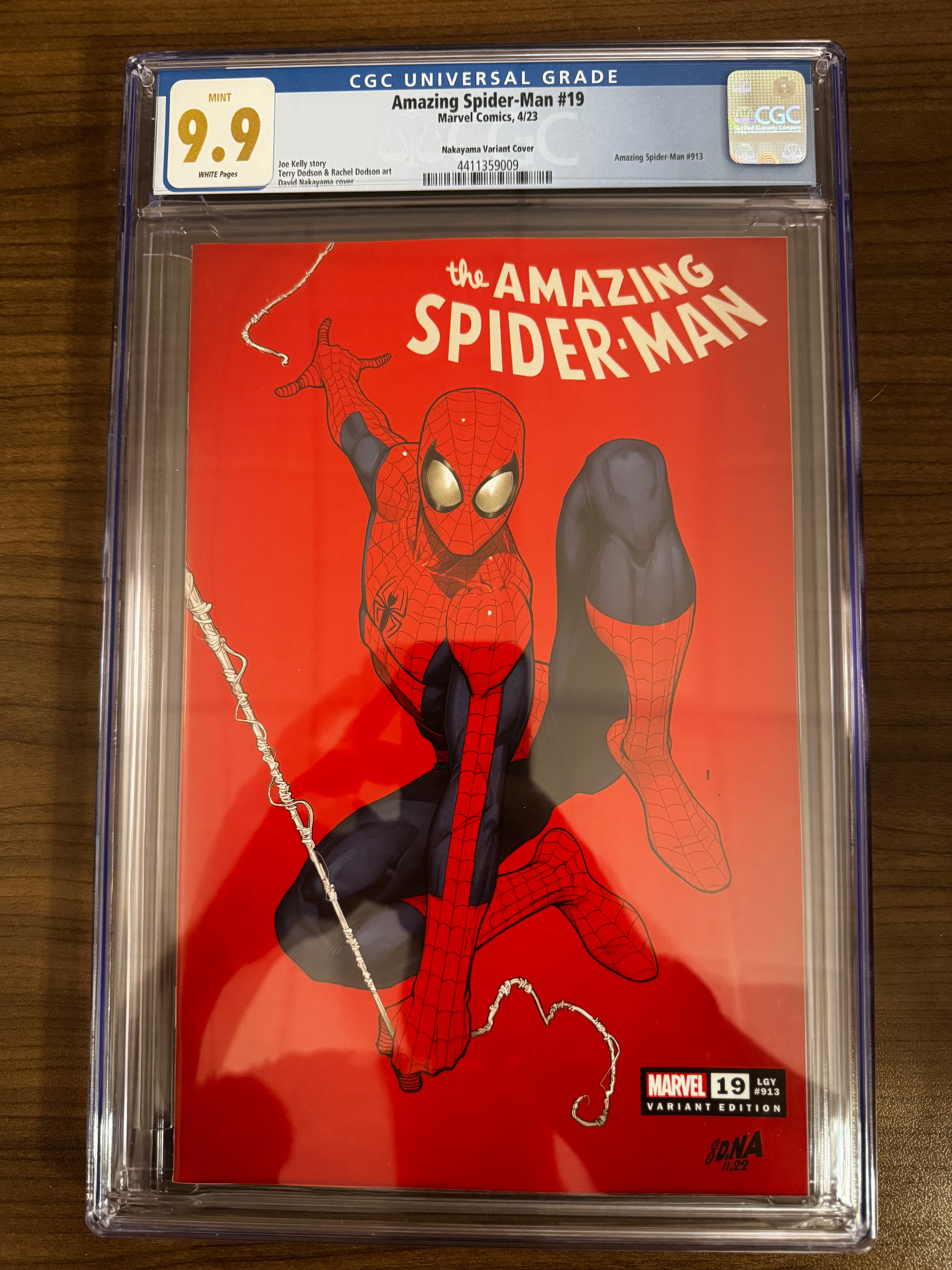 AMAZING SPIDER-MAN #19 DAVID NAKAYAMA VAR CGC 9.9 MINT BLUE LABEL [IN STOCK]
