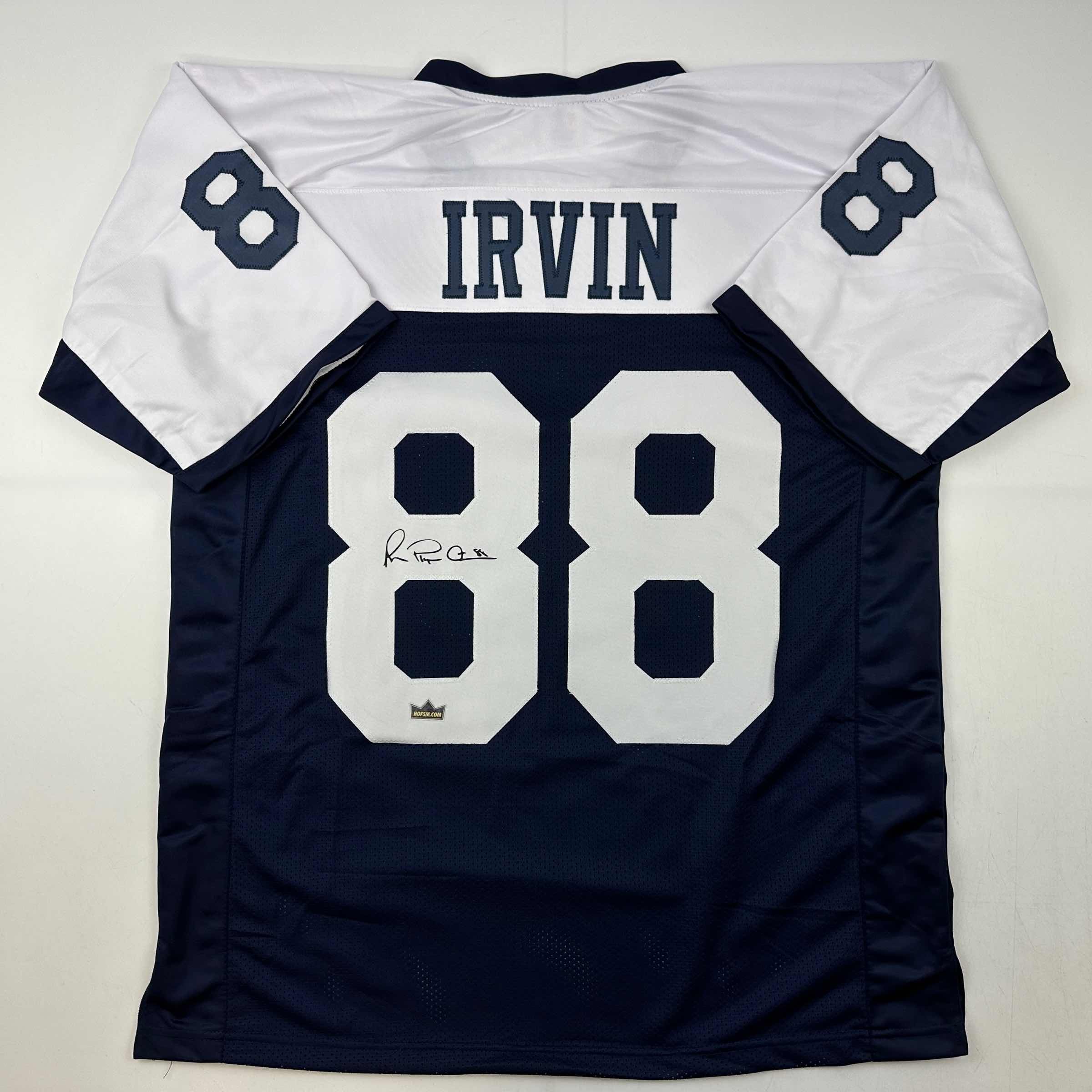 Facsimile Autographed Michael Irvin Dallas Thanksgiving Day Reprint Laser Auto Football Jersey Size Men's XL